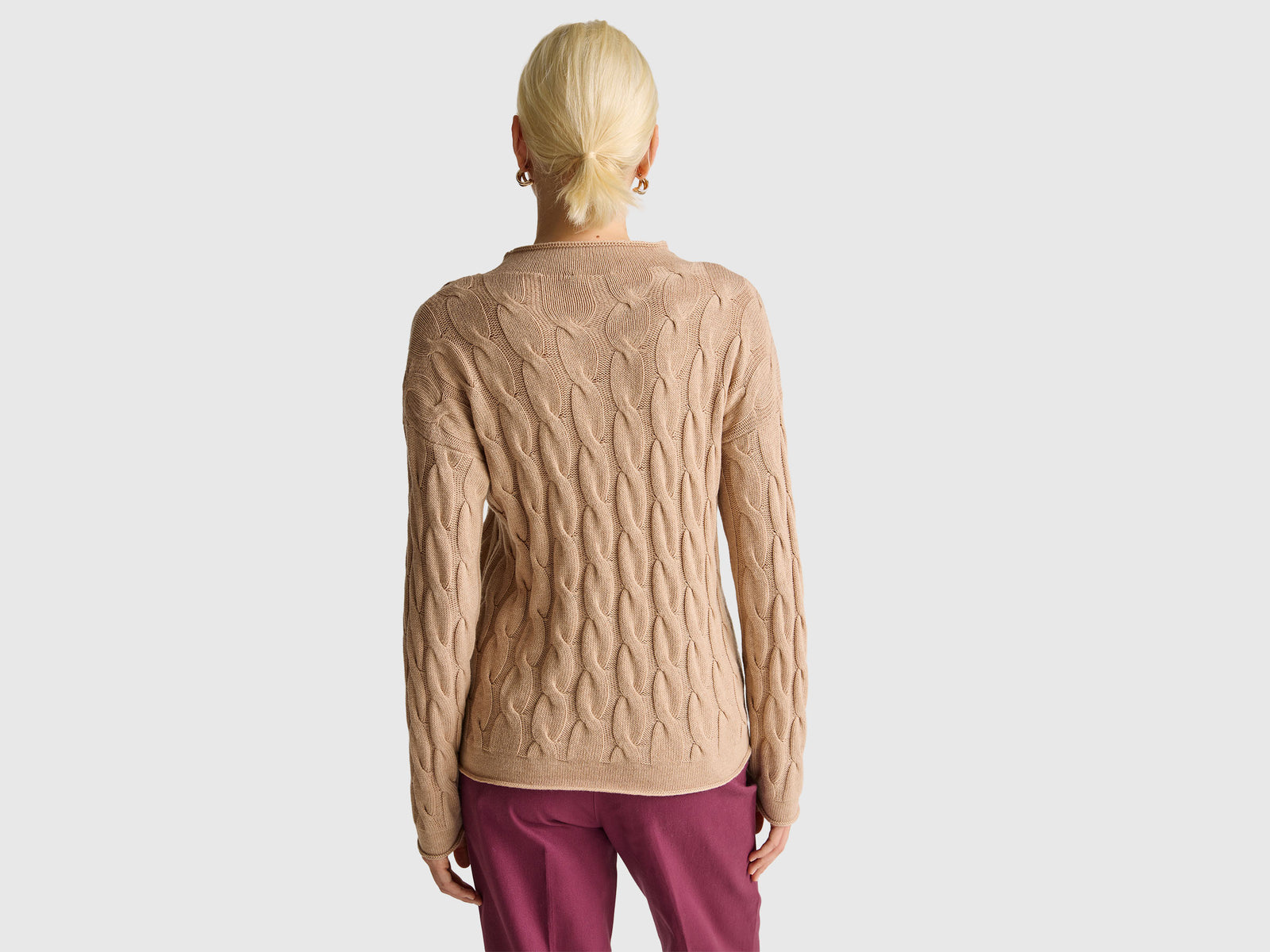 Camisola com tranças em mistura de caxemira - ucb_image_B