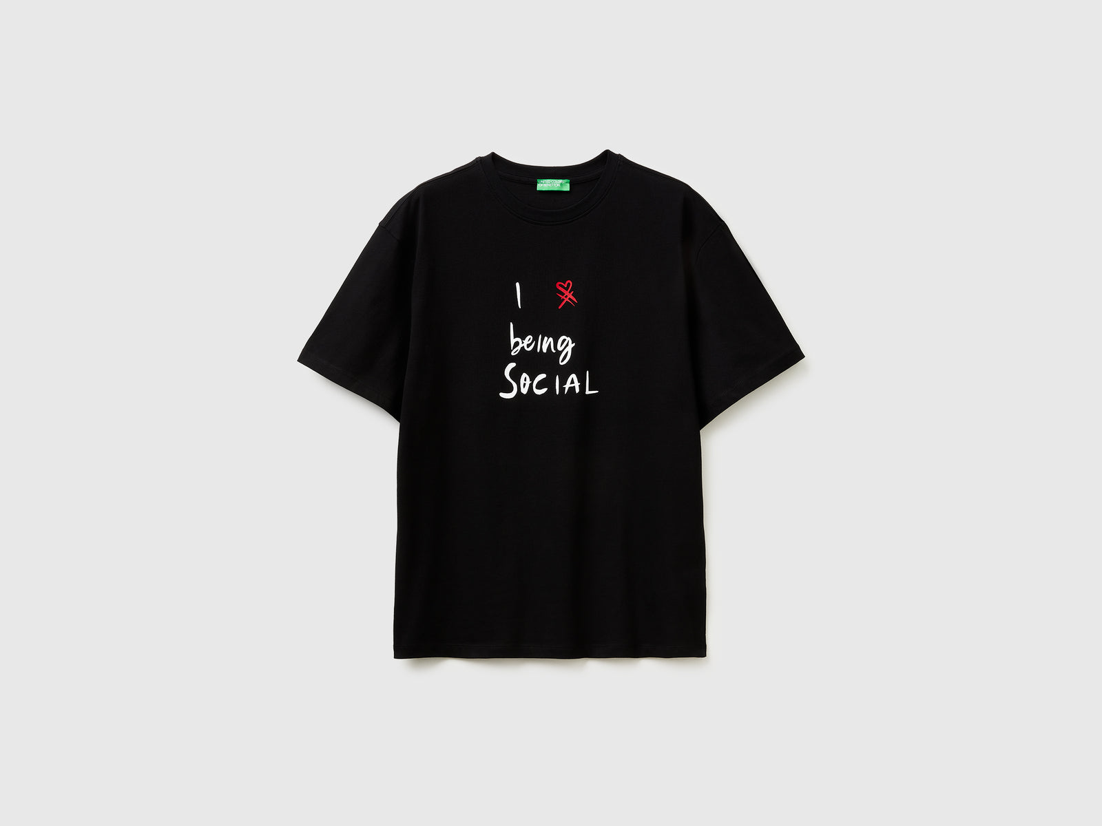 T-shirt com estampa slogan em algodão orgânico - ucb_image_FS