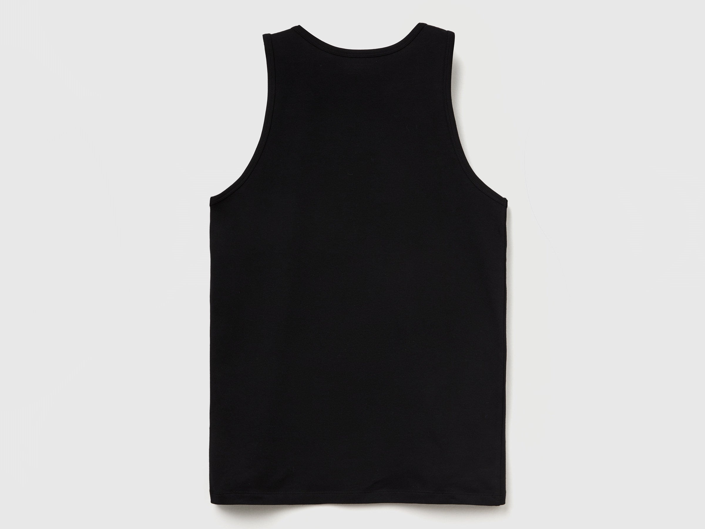 T-shirt sem mangas de roupa interior em algodão orgânico stretch - ucb_image_BS