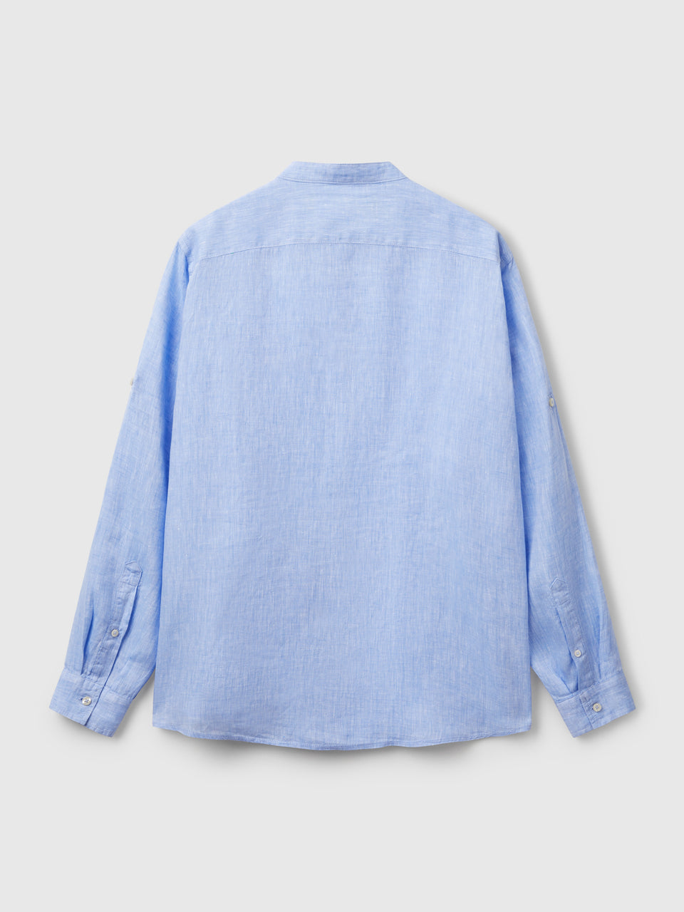 Linen short with Mandarin collar - ucb_image_BS