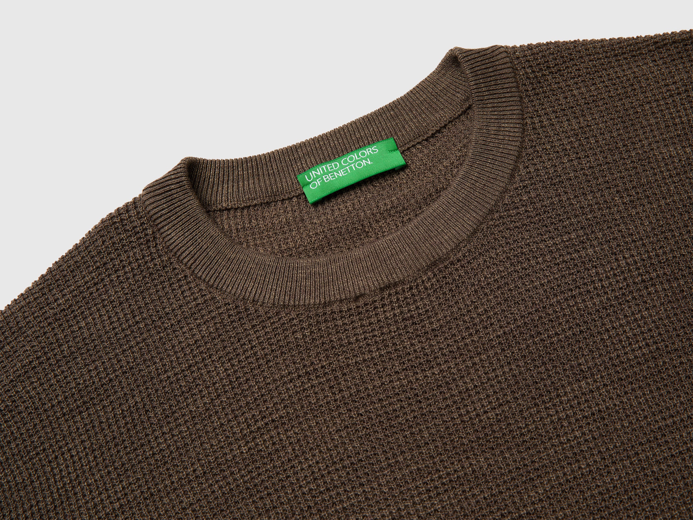 Crew neck sweater in linen blend - ucb_image_DS1
