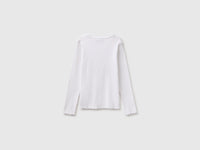 T-shirt canelada em algodão orgânico stretch - ucb_image_BS