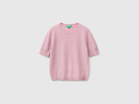 Camisola de manga curta lilás em pura lã Merino - ucb_image_FS