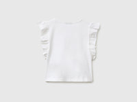 Cropped T-shirt with print and embroidery - ucb_image_BS