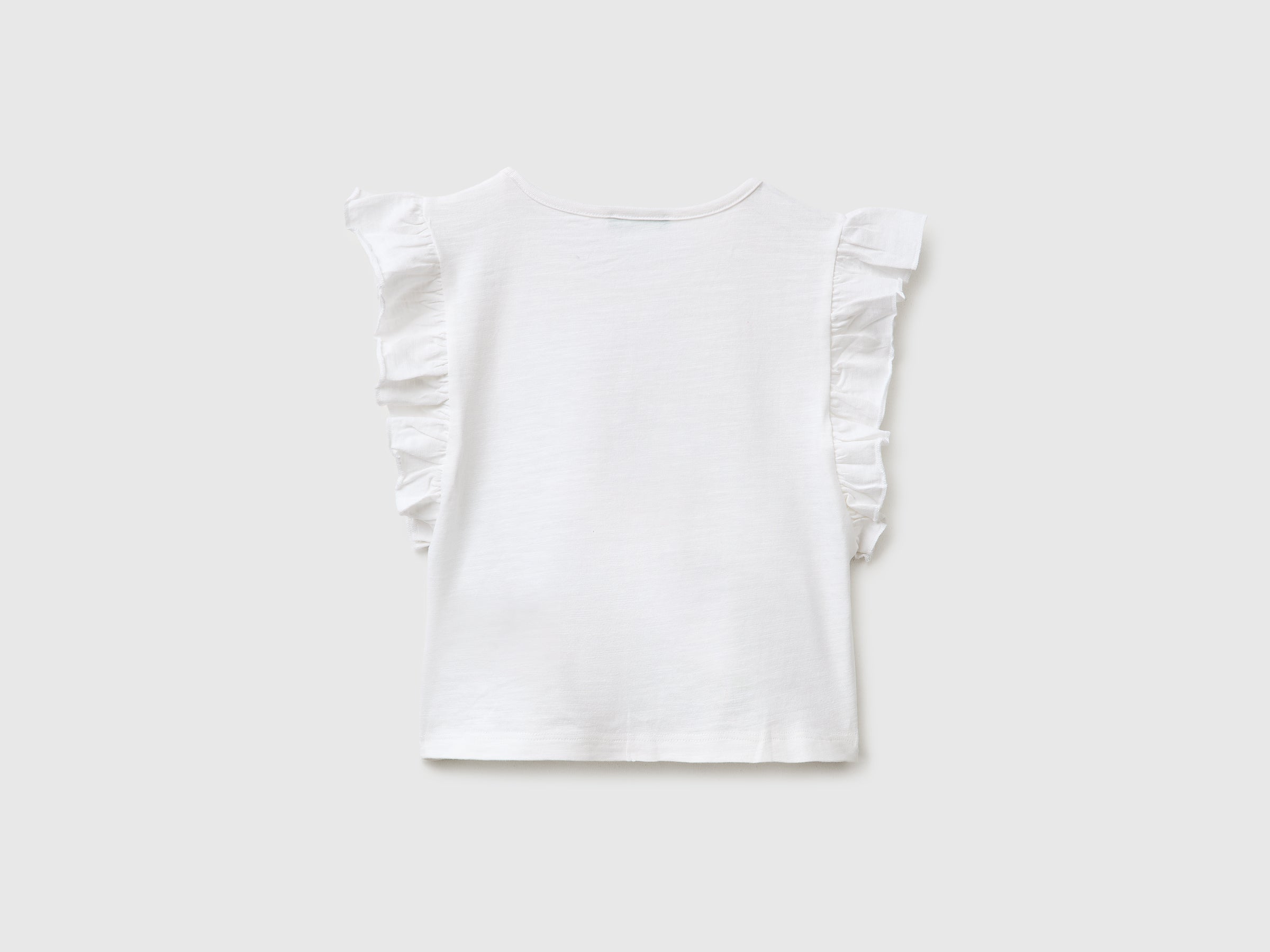 Cropped T-shirt with print and embroidery - ucb_image_BS