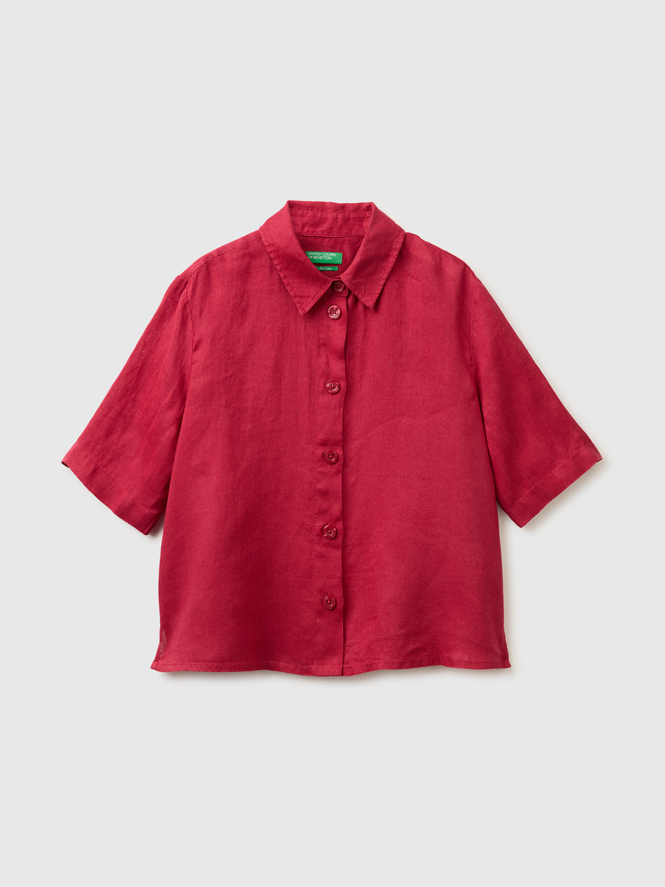 Short shirt in pure linen - ucb_image_FS