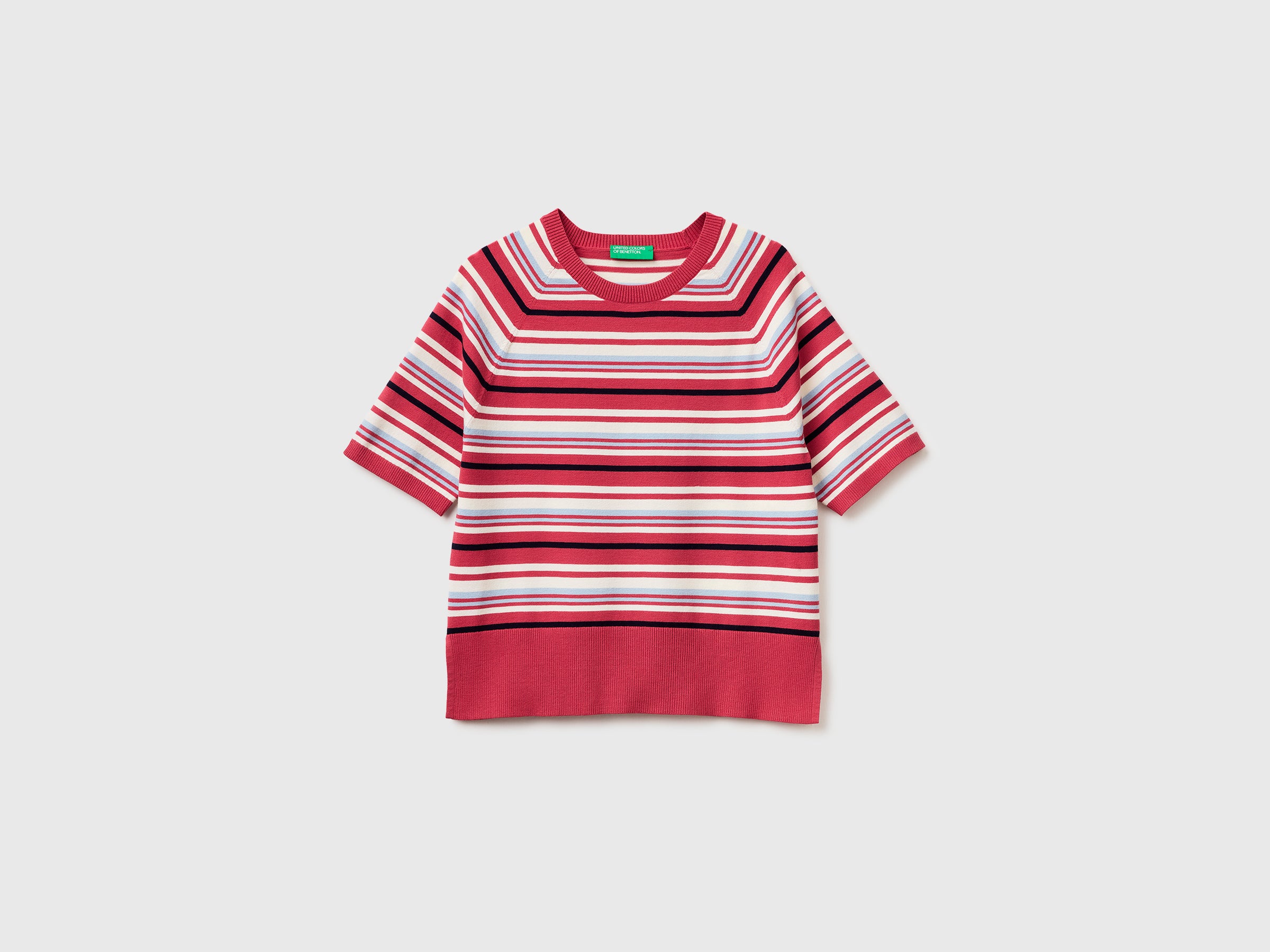 Striped short-sleeved sweater - ucb_image_FS
