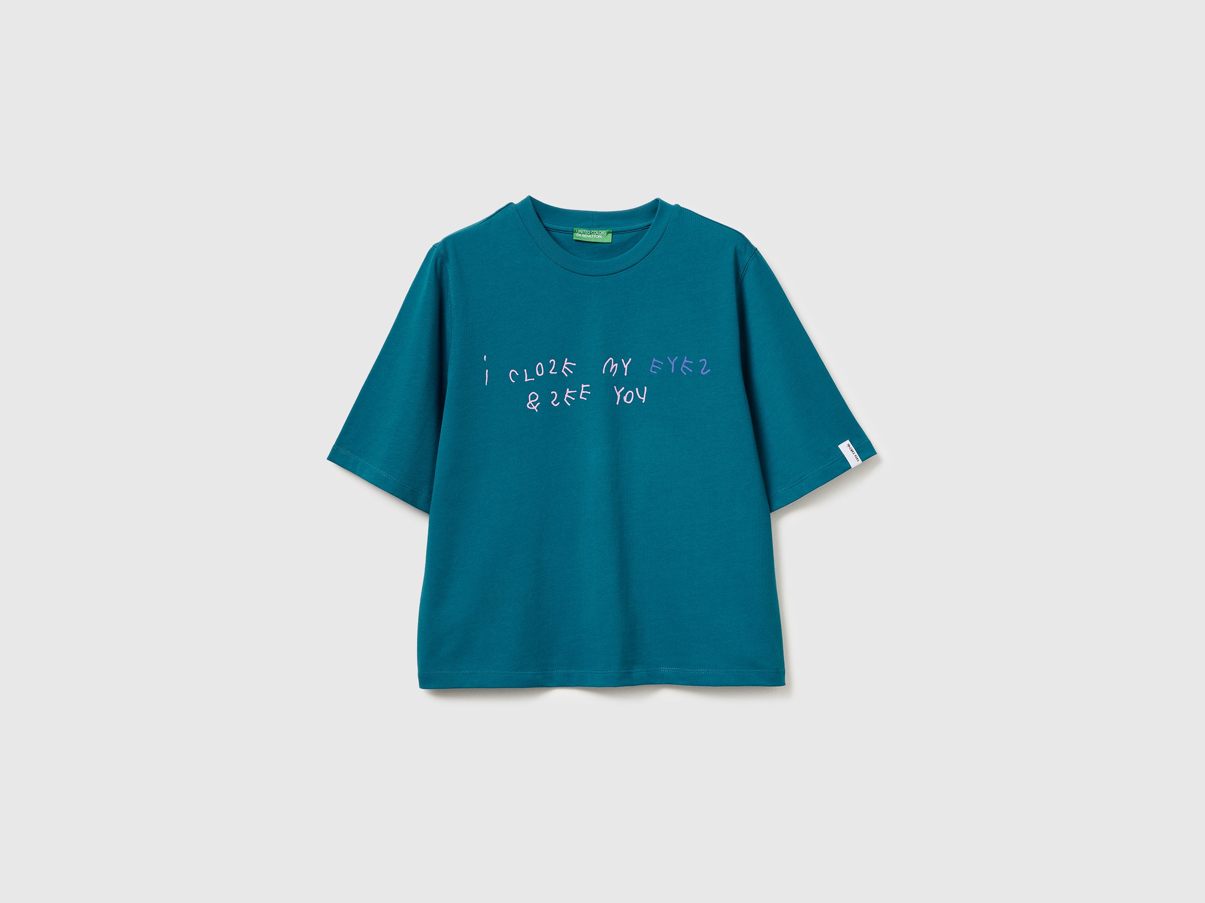 T-shirt ottanio con stampa Coco Capitán - ucb_image_FS