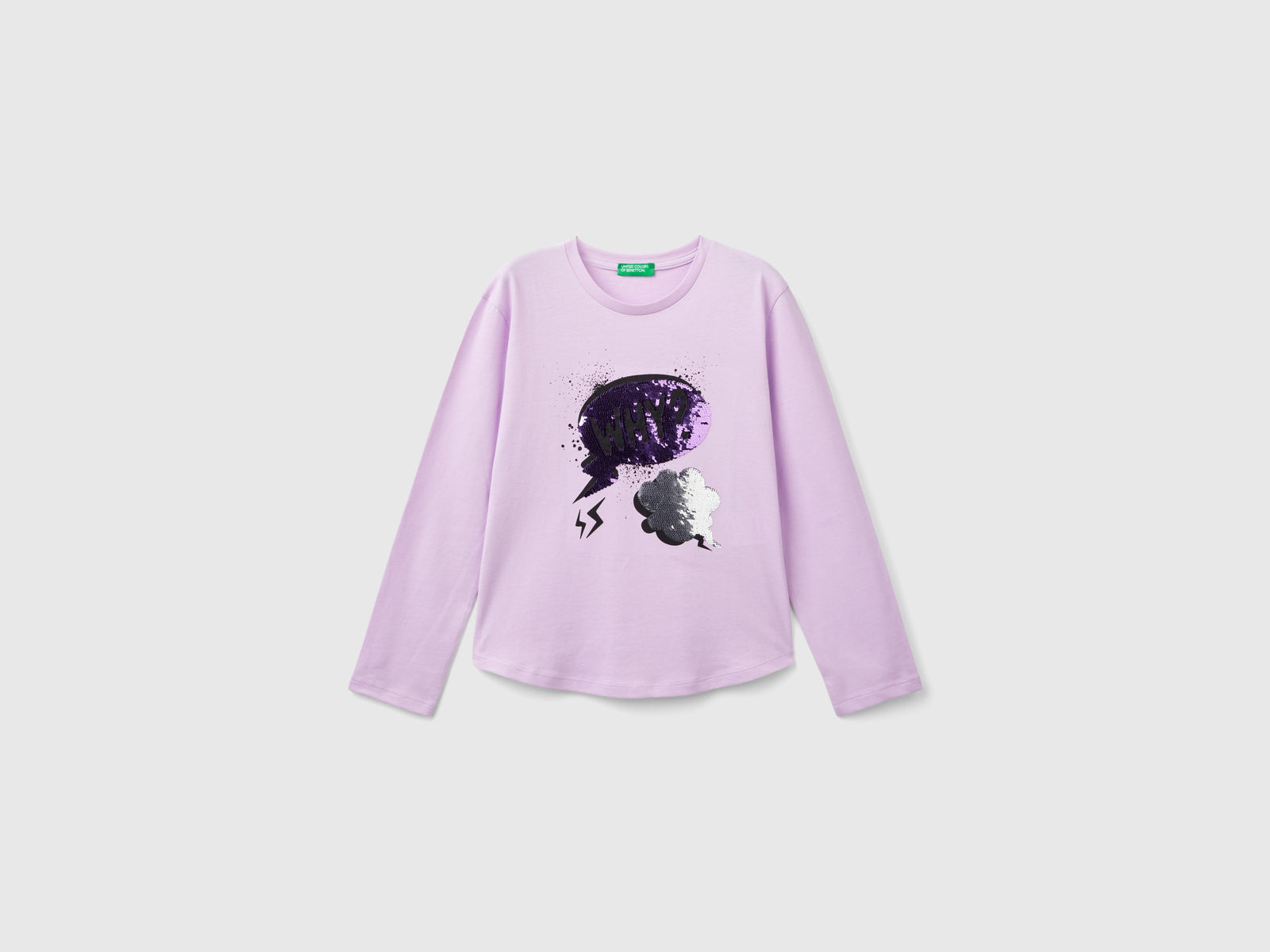 T-shirt com lantejoulas em algodão orgânico - ucb_image_FS