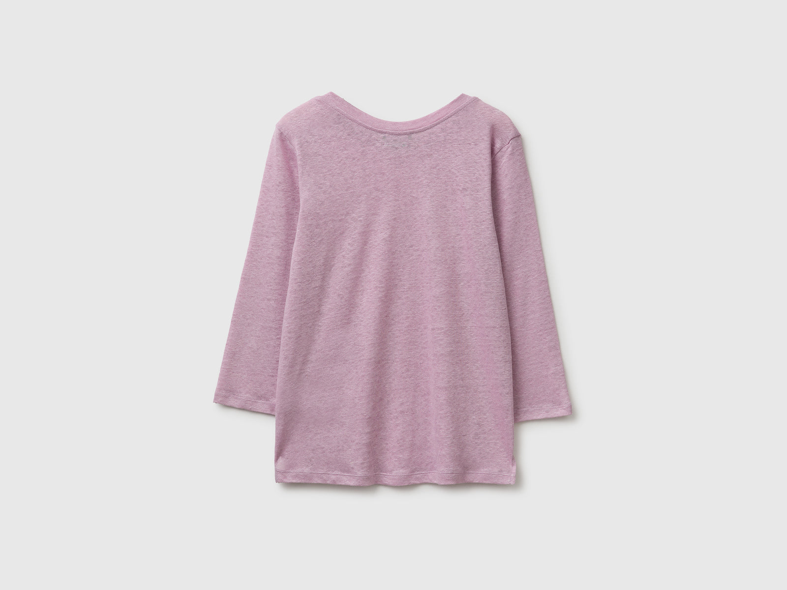 Boat-neck T-shirt in pure linen - ucb_image_BS