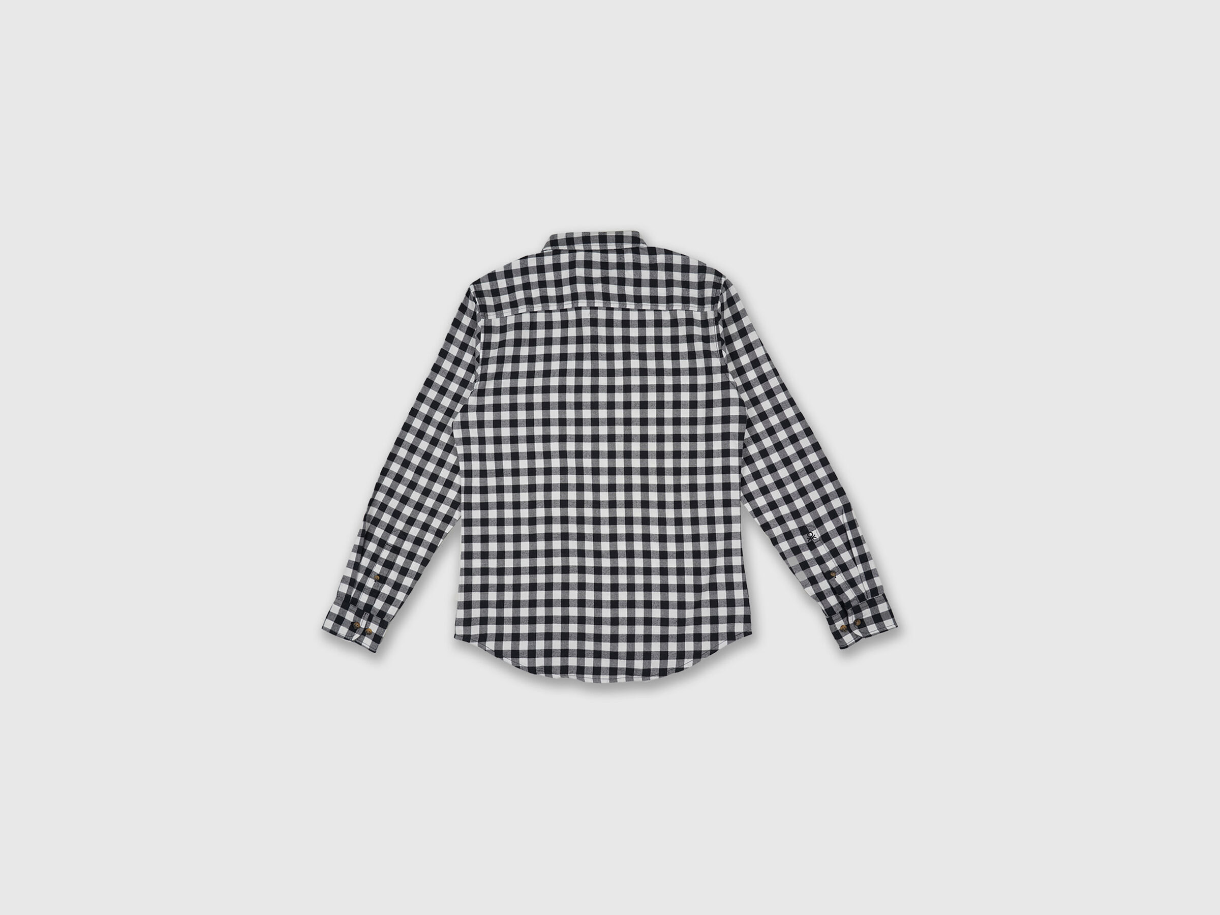 Fill Sleeve Utility Gingham Flannel Shirt image number 5