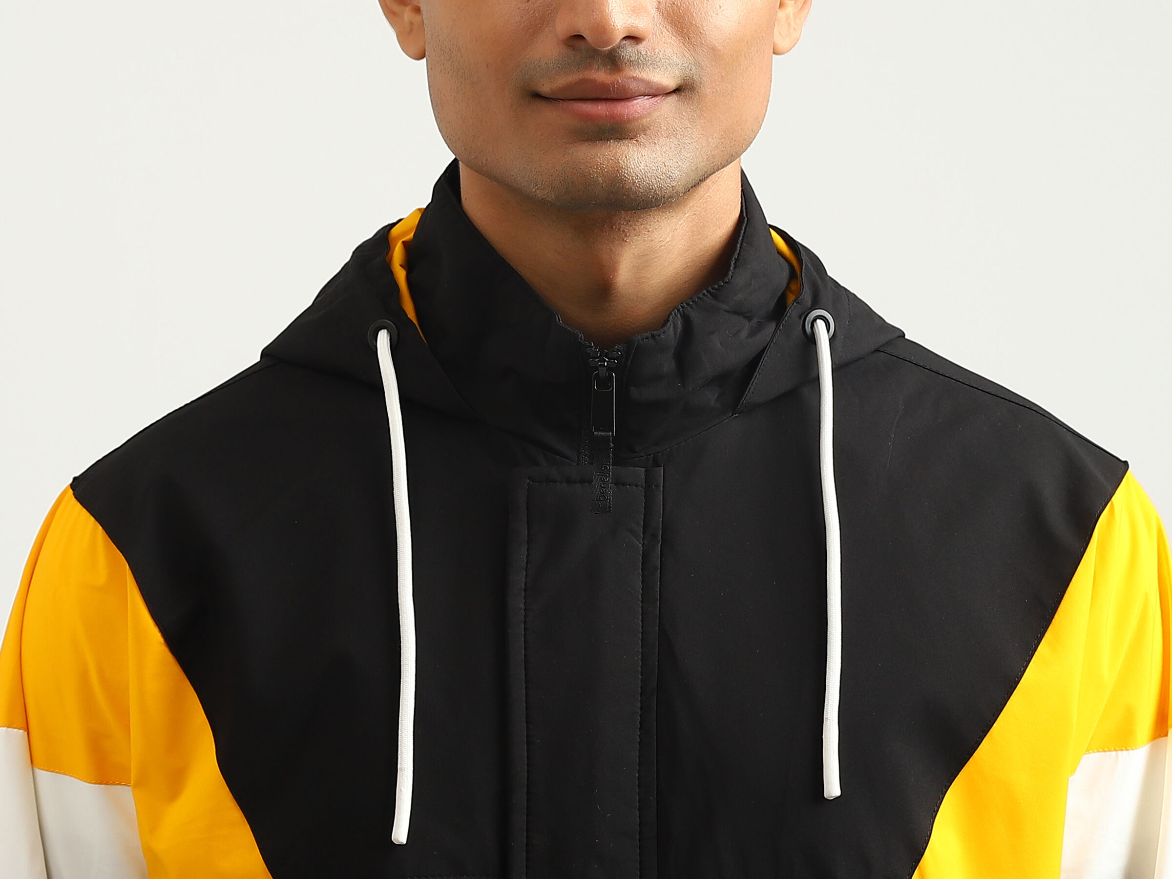 RAGLAN SLEEVE COLOR BLOCK JACKET image number 5