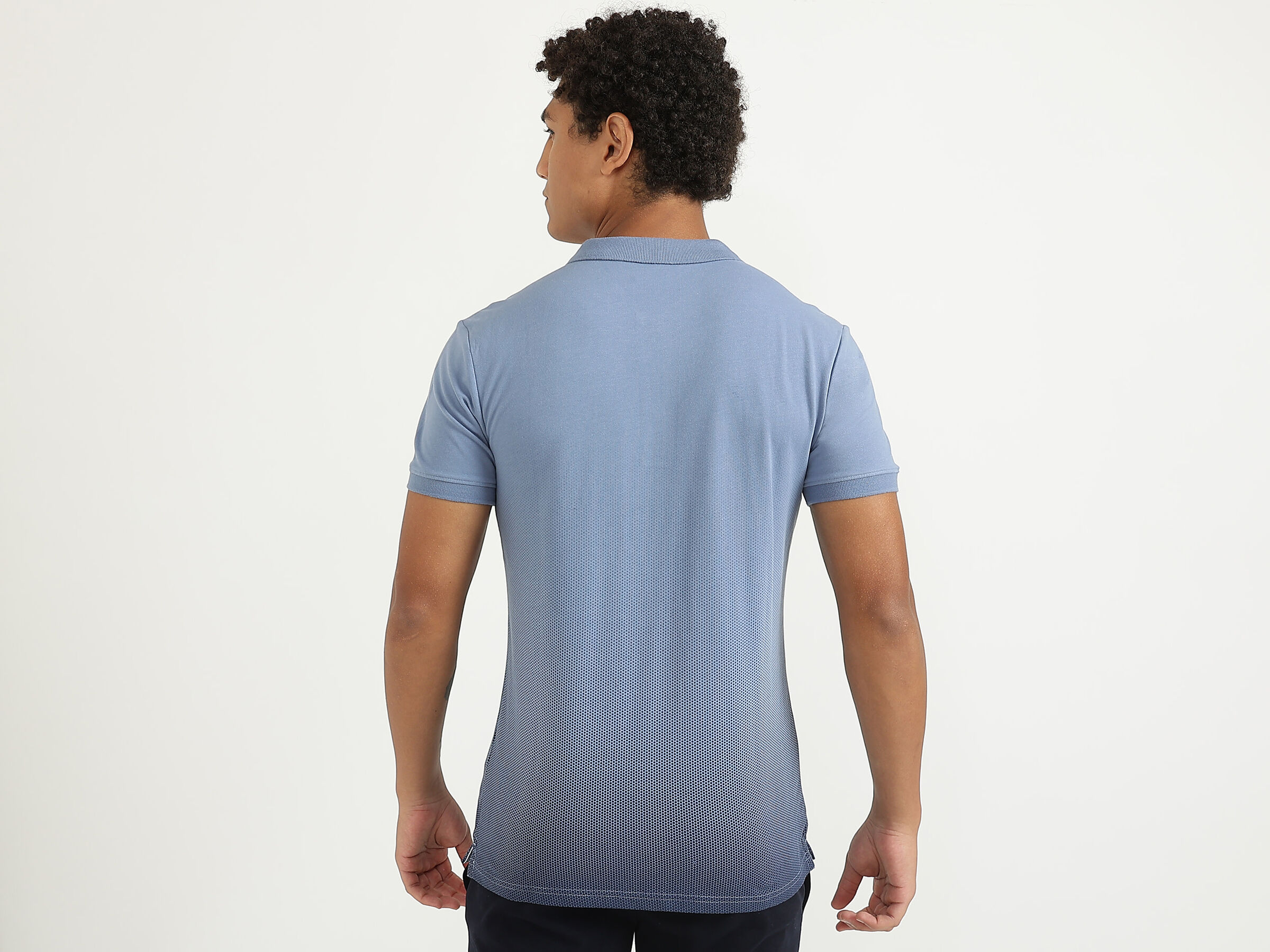DOTTED BRANDED POLO image number 2
