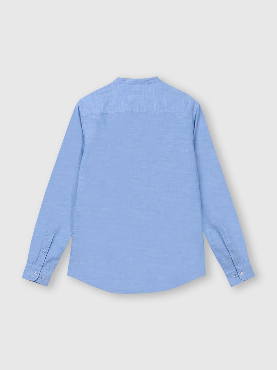 Slub Mandarin Collar Shirt image number 2