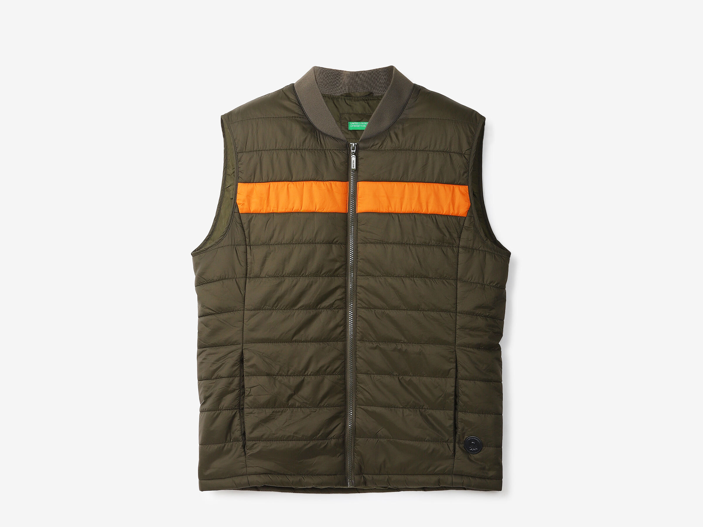 COLOR BLOCK GILET PUFFER JACKET image number 6