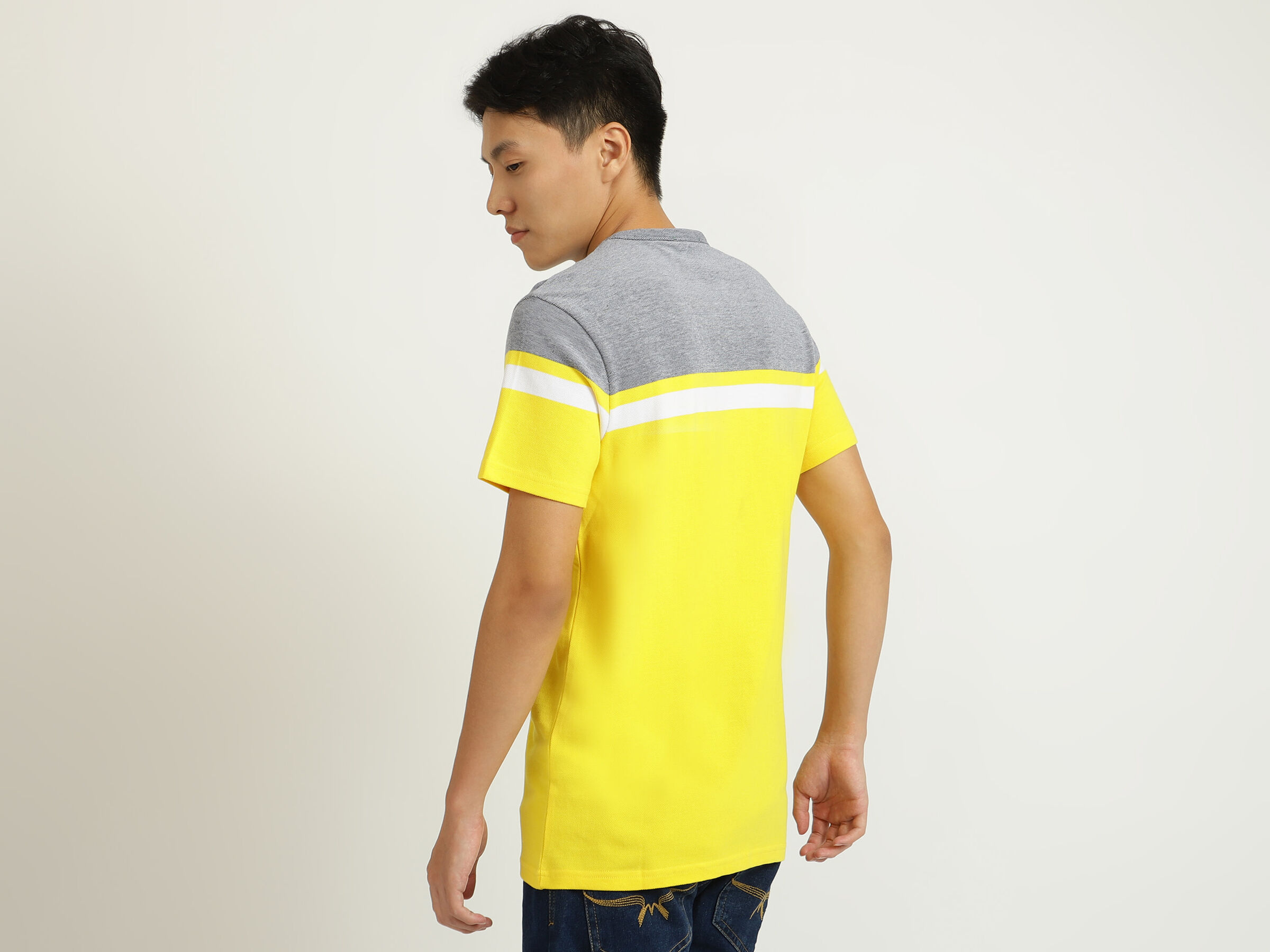 Engineered Stripe Pique Tee image number 2