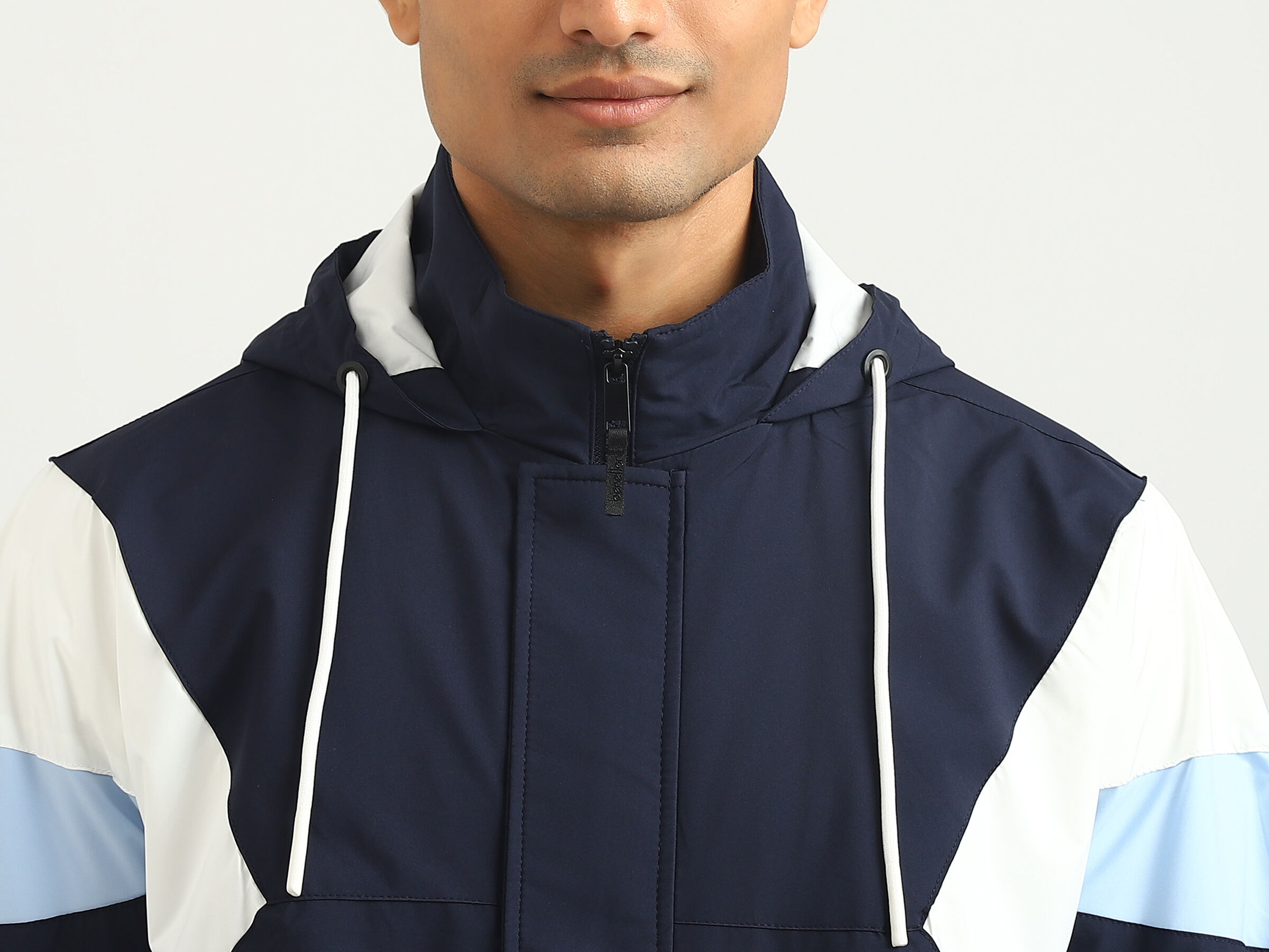 RAGLAN SLEEVE COLOR BLOCK JACKET image number 5