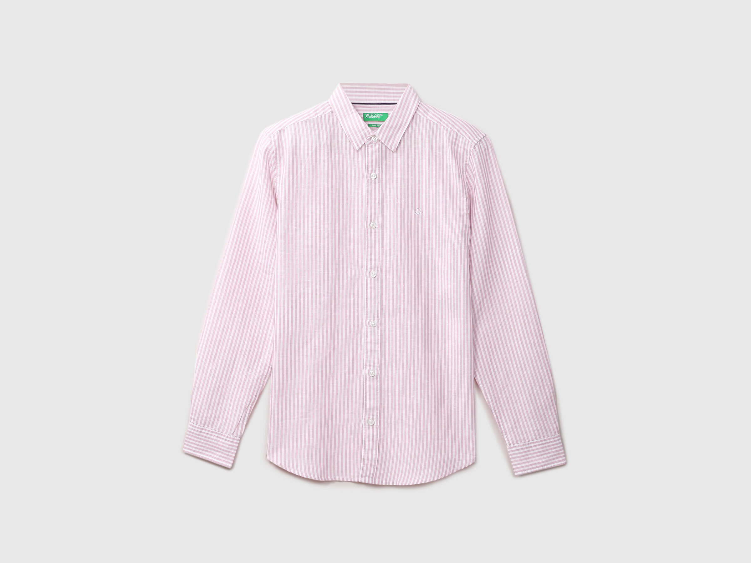 F/S COTTON LINEN STRIPE SHIRT image number 6