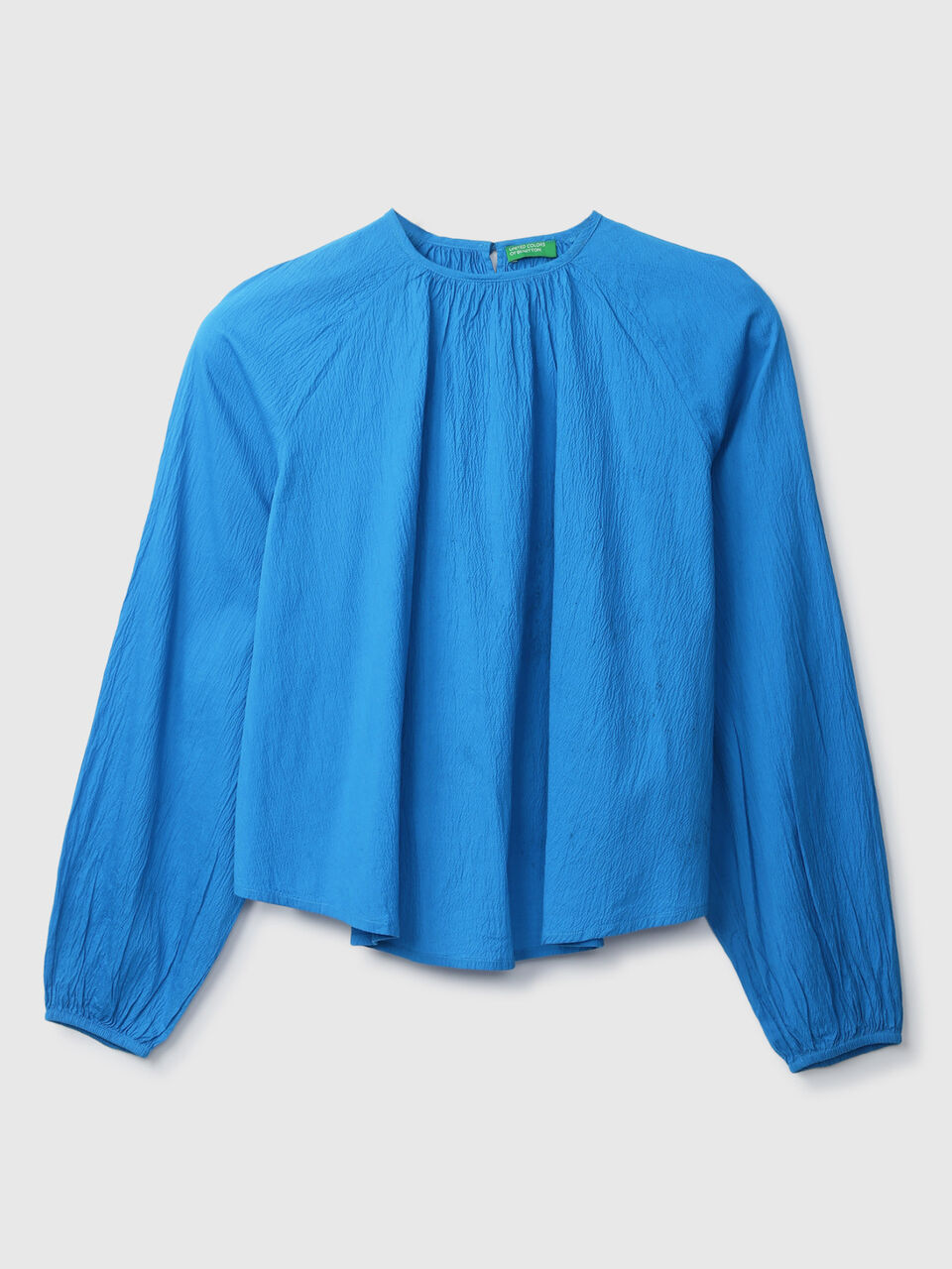 S/S RAISED NECK CRINKLE DRESS image number 1