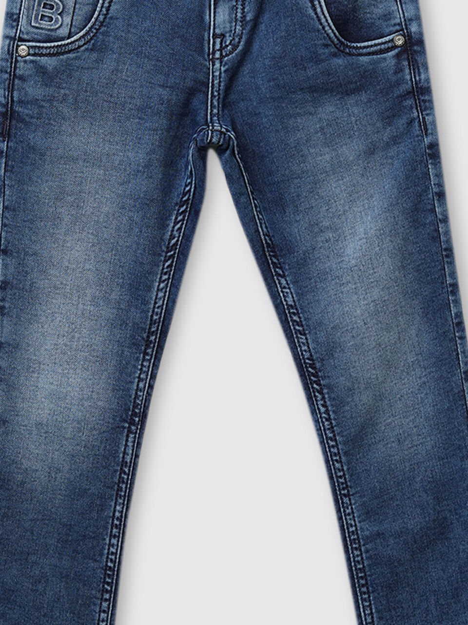 UCB Embossed Regular Fit Denims image number null