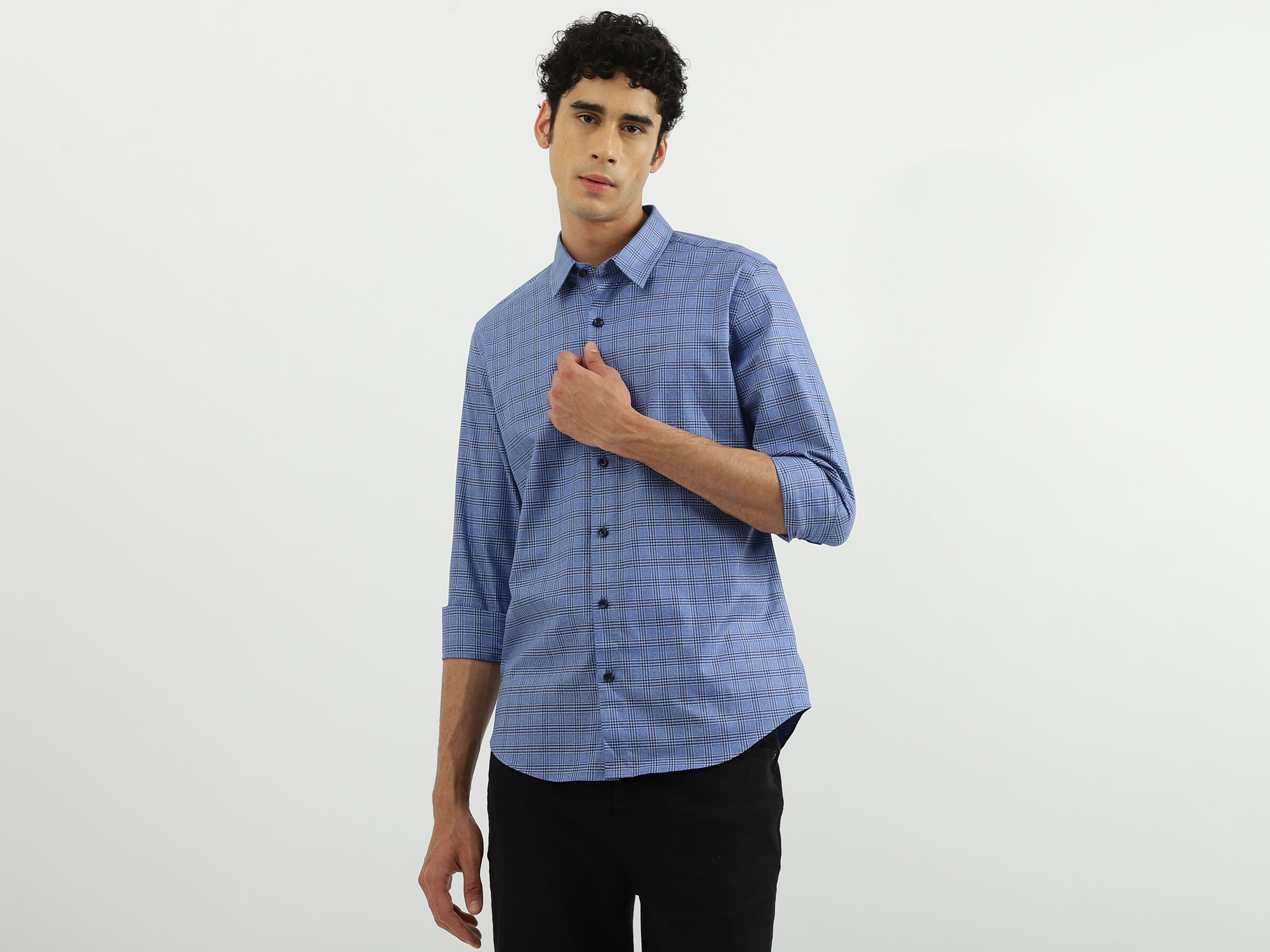 F/S GRINDLE CHECK DRESS SHIRT image number 0