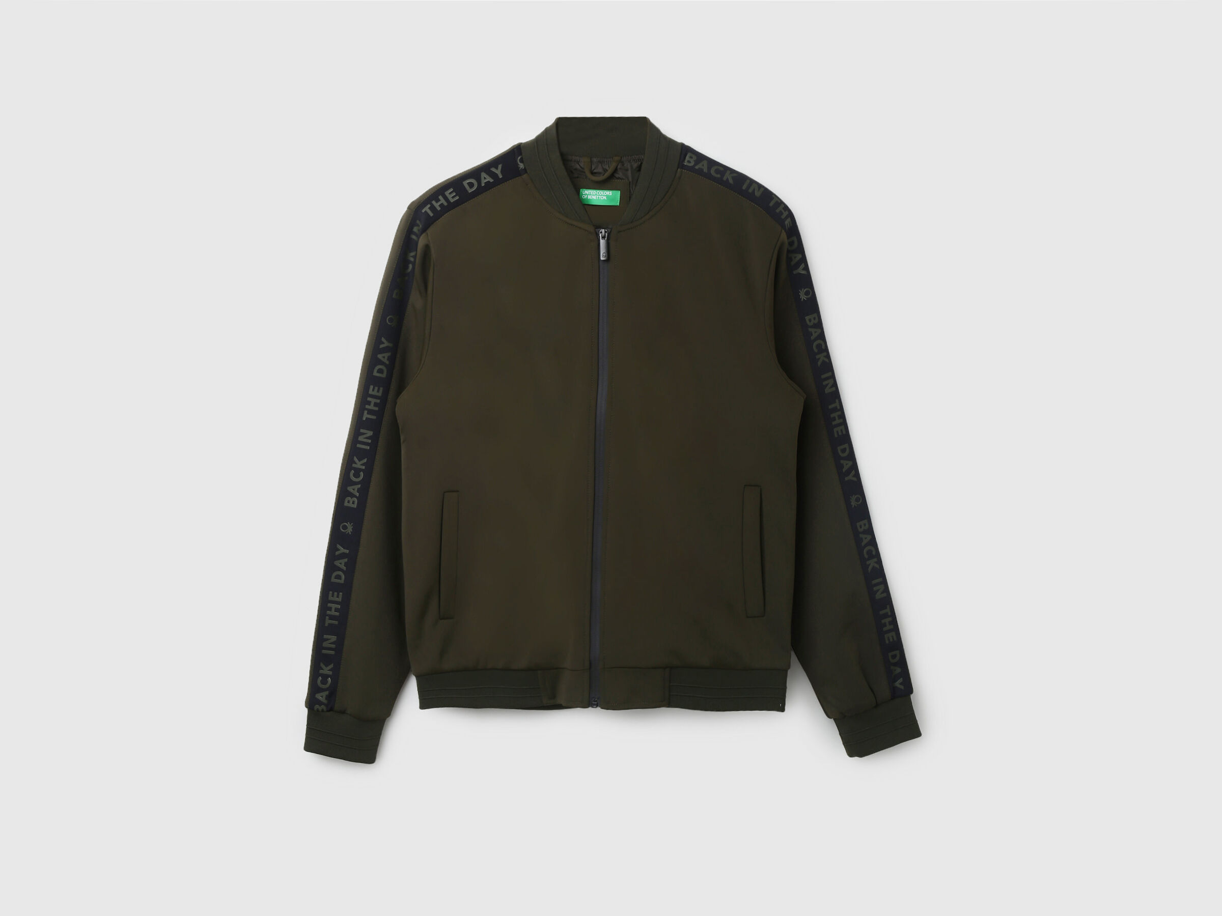 SLEEVE PRINT NEOPRENE KNIT JACKET image number 6
