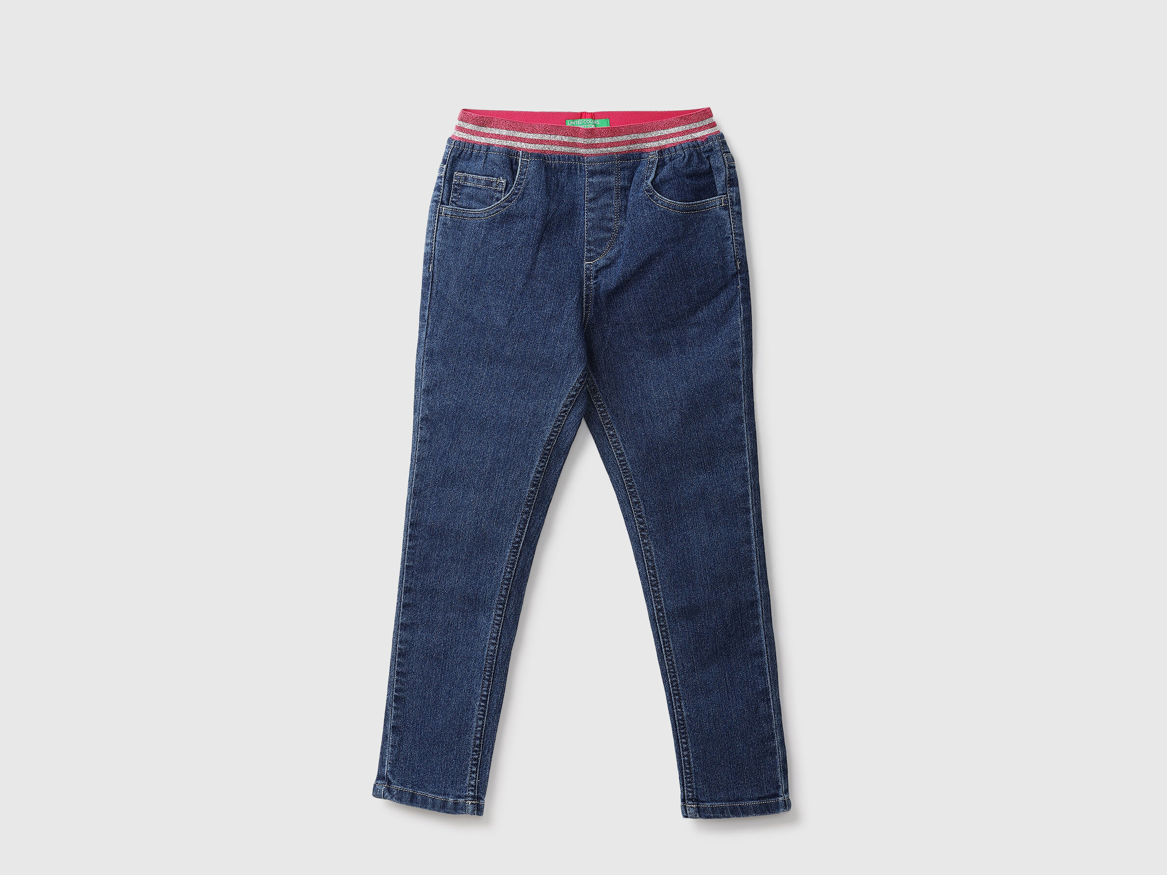 Lurex Elasticated Waistband Denim image number 0