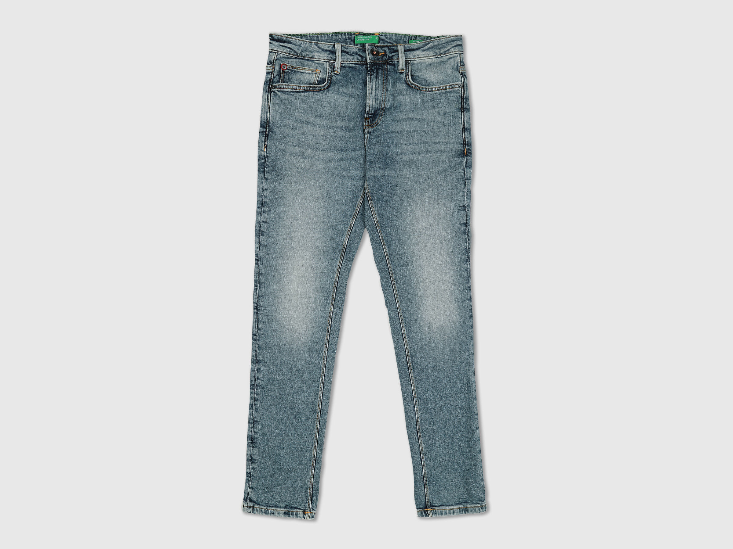 Skinny Fit Lt Blue Jeans image number 5