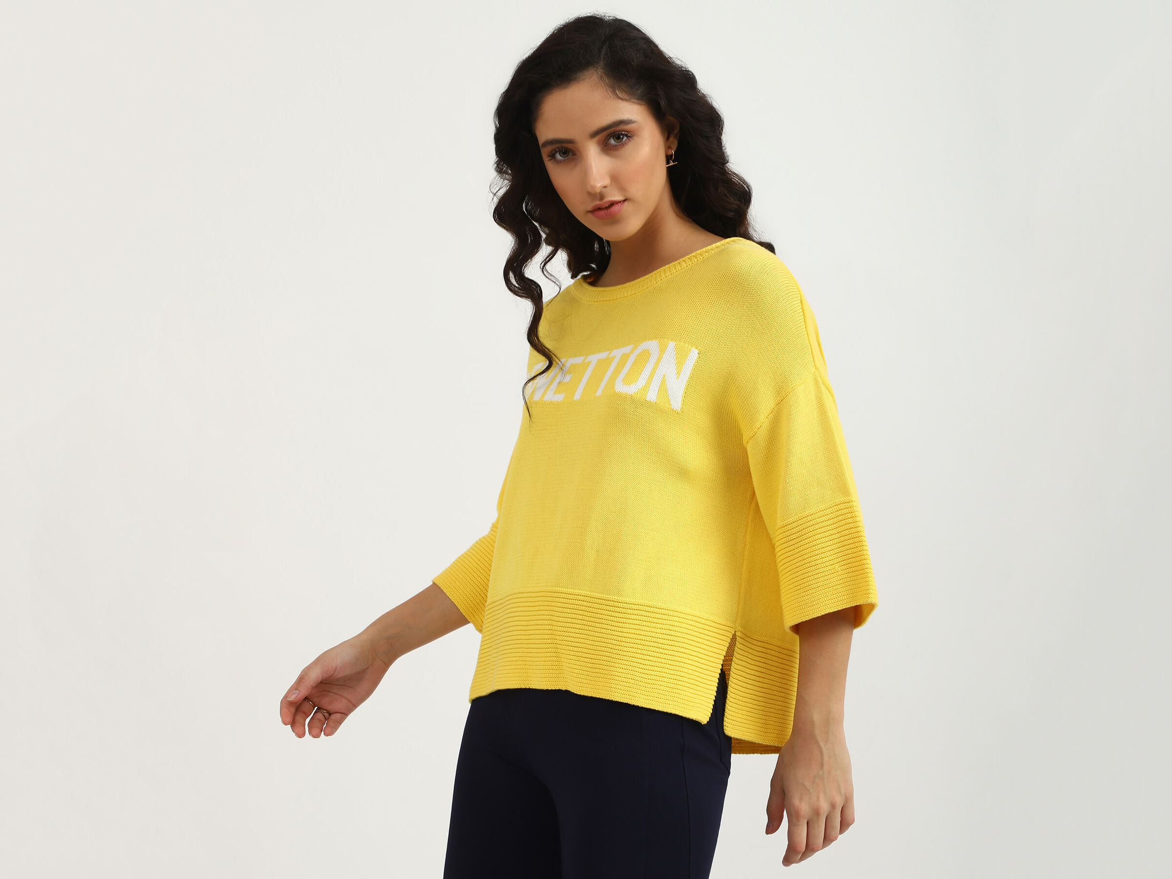 3/4Th Sleeve Oversized Branding Tricot image number 1