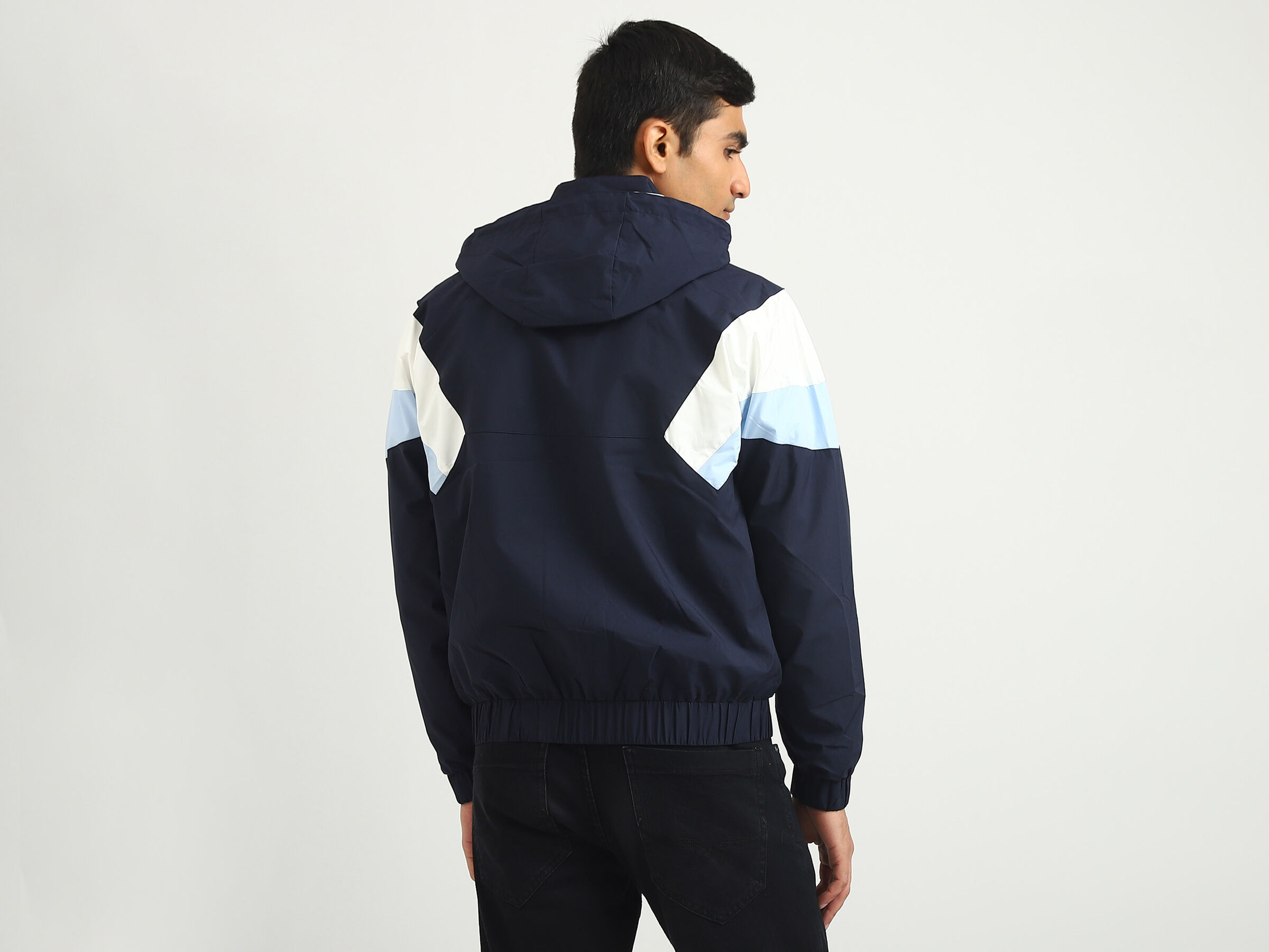 RAGLAN SLEEVE COLOR BLOCK JACKET image number 2