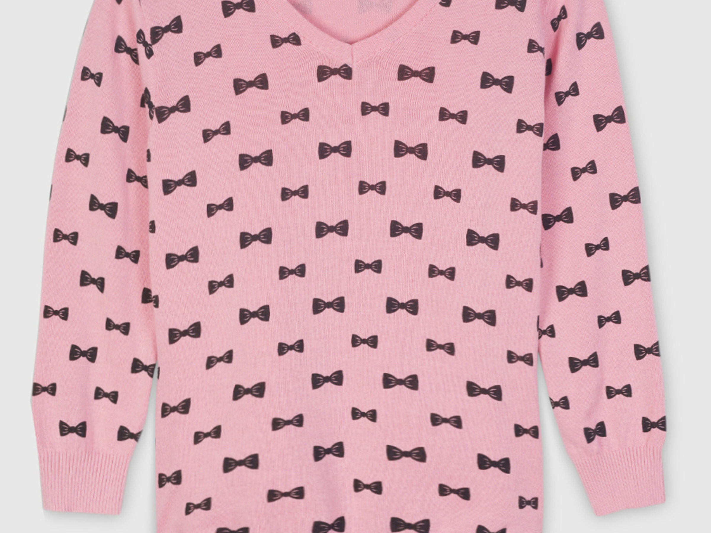 Pure Cotton Tricot Top with V-Neck image number 4
