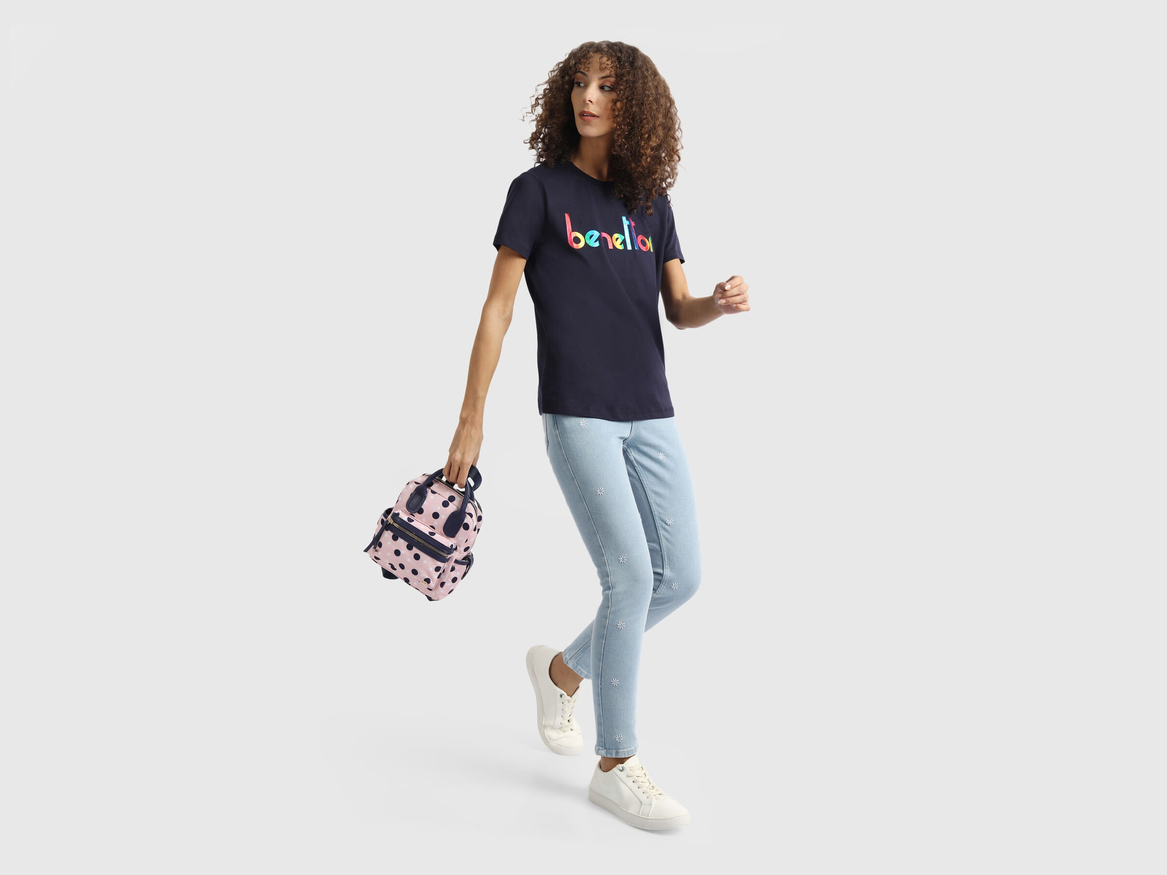 Iconic T-Shirt with Benetton Text image number 3