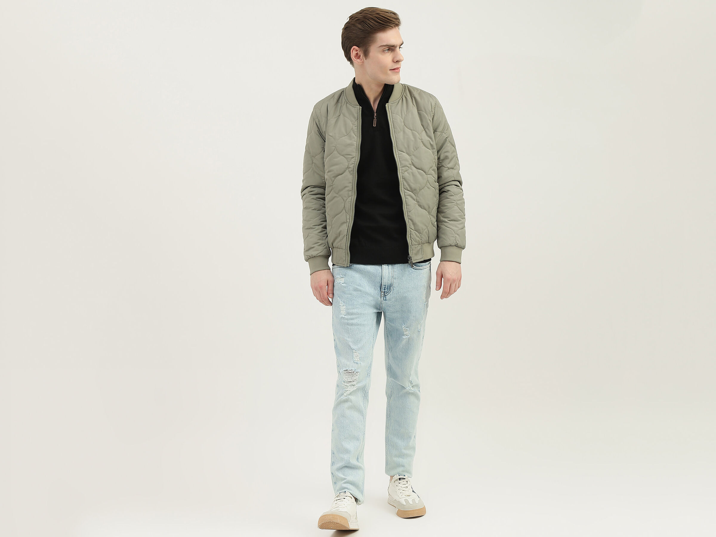 REVERSIBLE HONEYCOMB QUILT JACKET image number 3