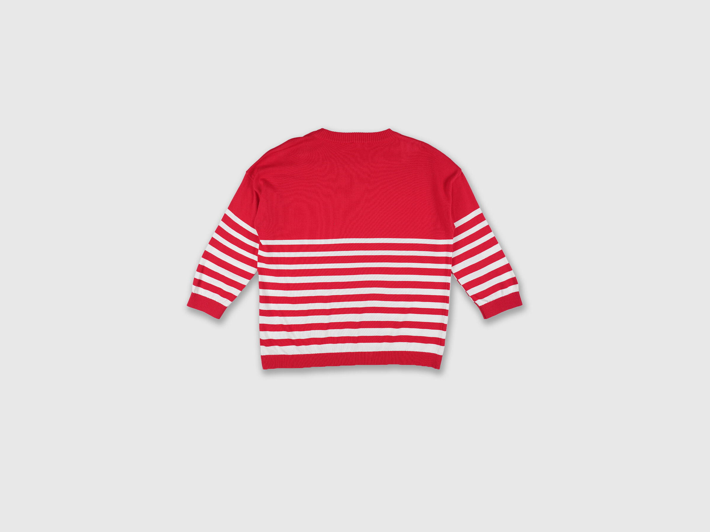 Full Sleeve Stripe Button Shoulder Tricot Top image number 5