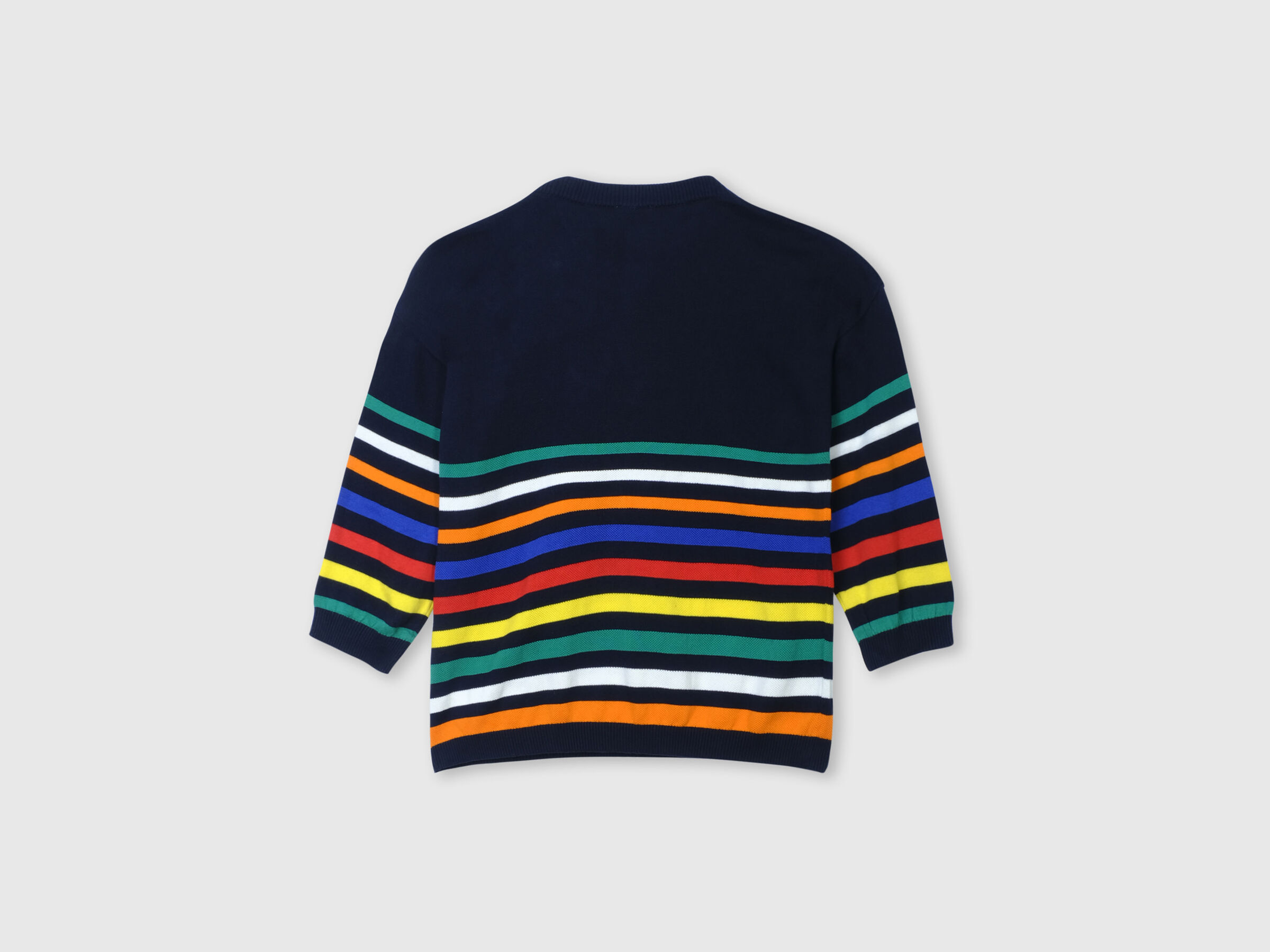 Colourful Pique Stripe Tricot Sweater image number 7
