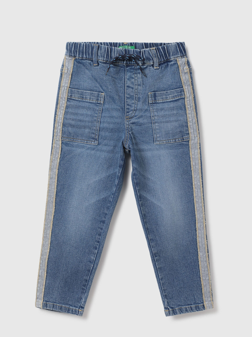 BAGGY JEANS WITH POCKETS & SIDE OVERLOCK image number 1