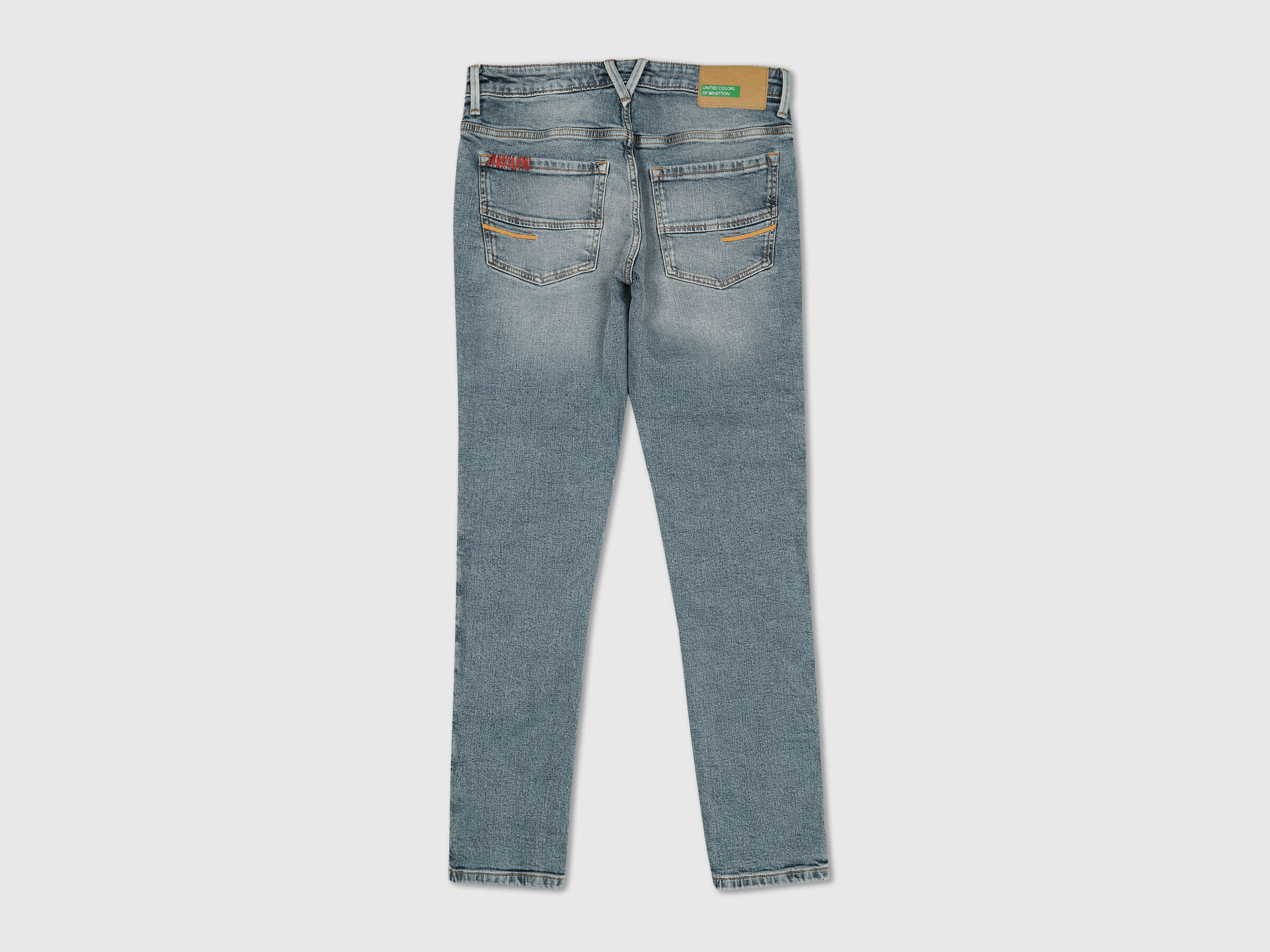 Skinny Fit Lt Blue Jeans image number 6
