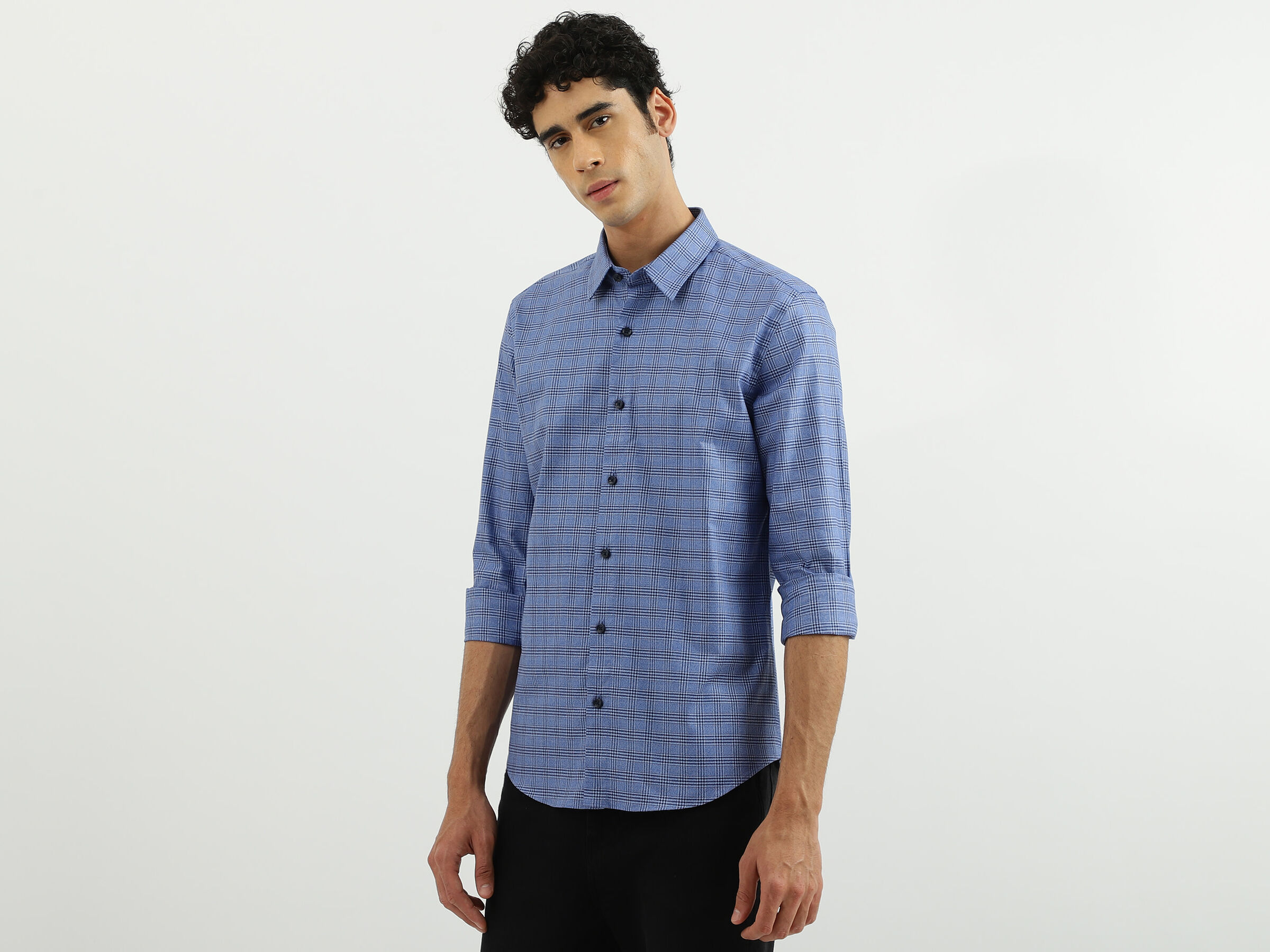 F/S GRINDLE CHECK DRESS SHIRT image number 1