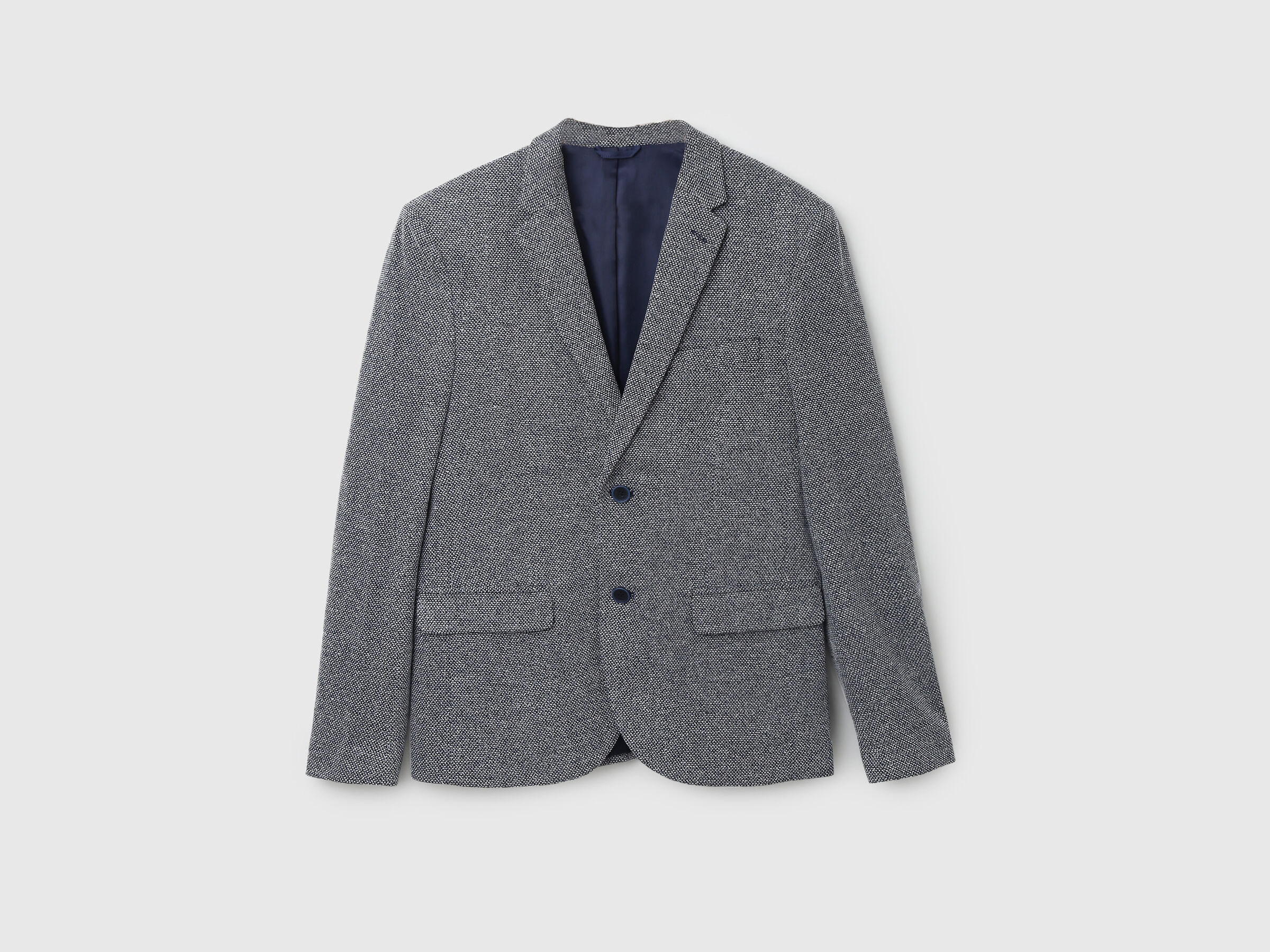 GRAIN TEXTURE KNIT BLAZER image number 6