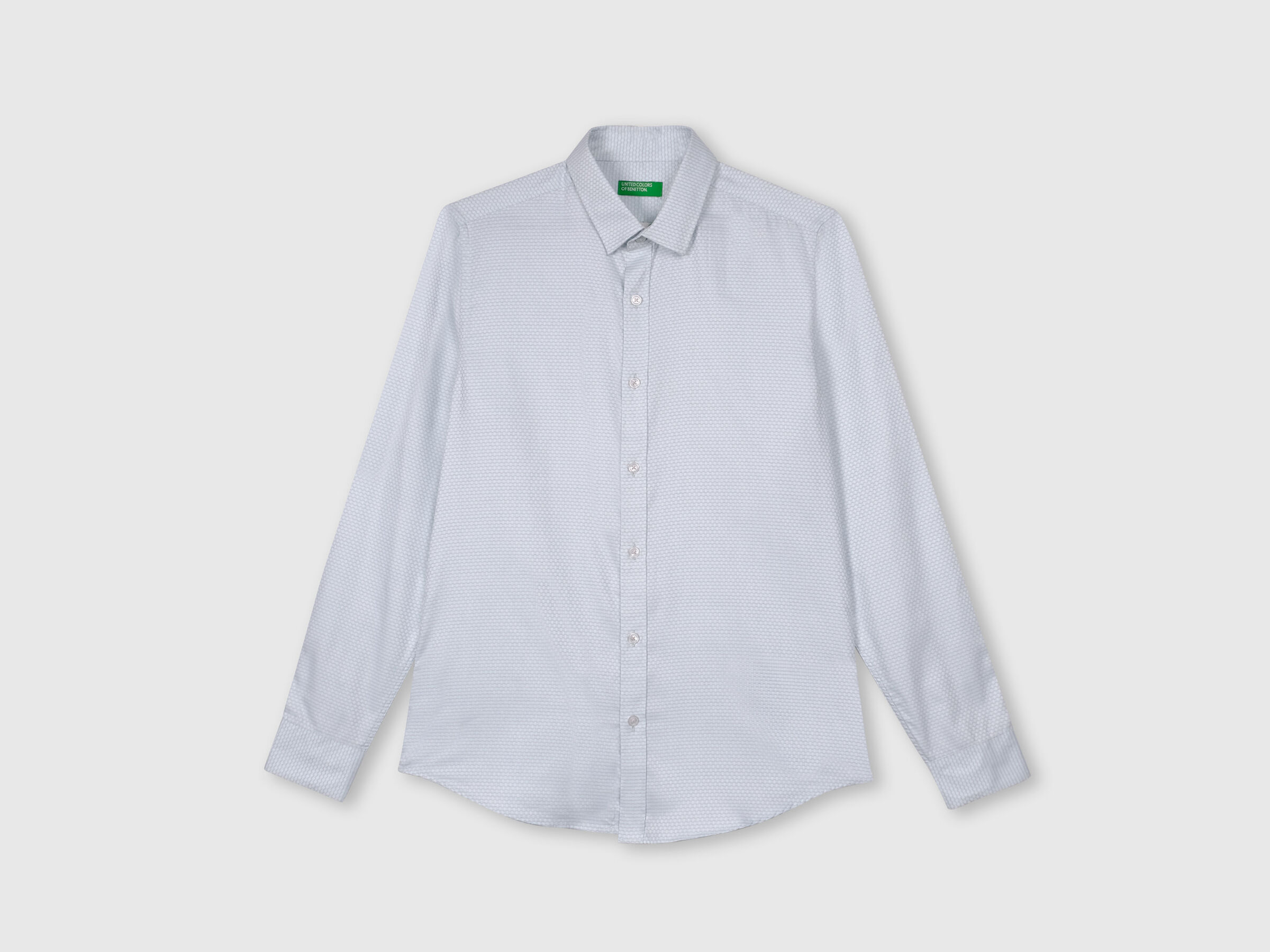 Full sleeve dobby pattern dress shirt image number 6