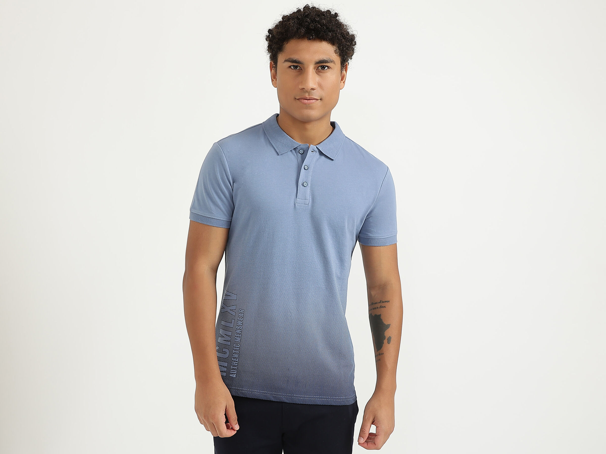 DOTTED BRANDED POLO image number 0