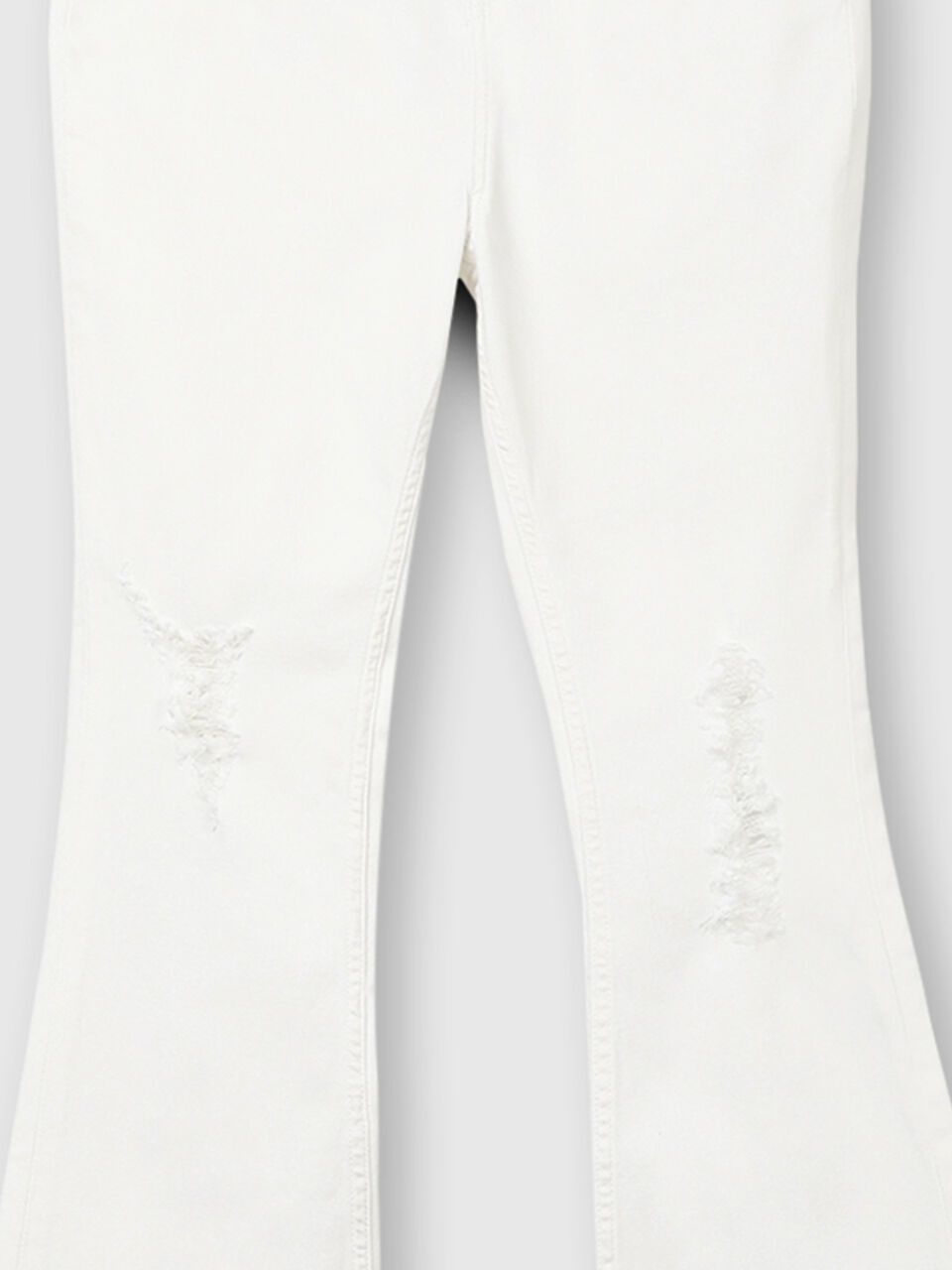 Cotton Bootleg Distress Pants image number null