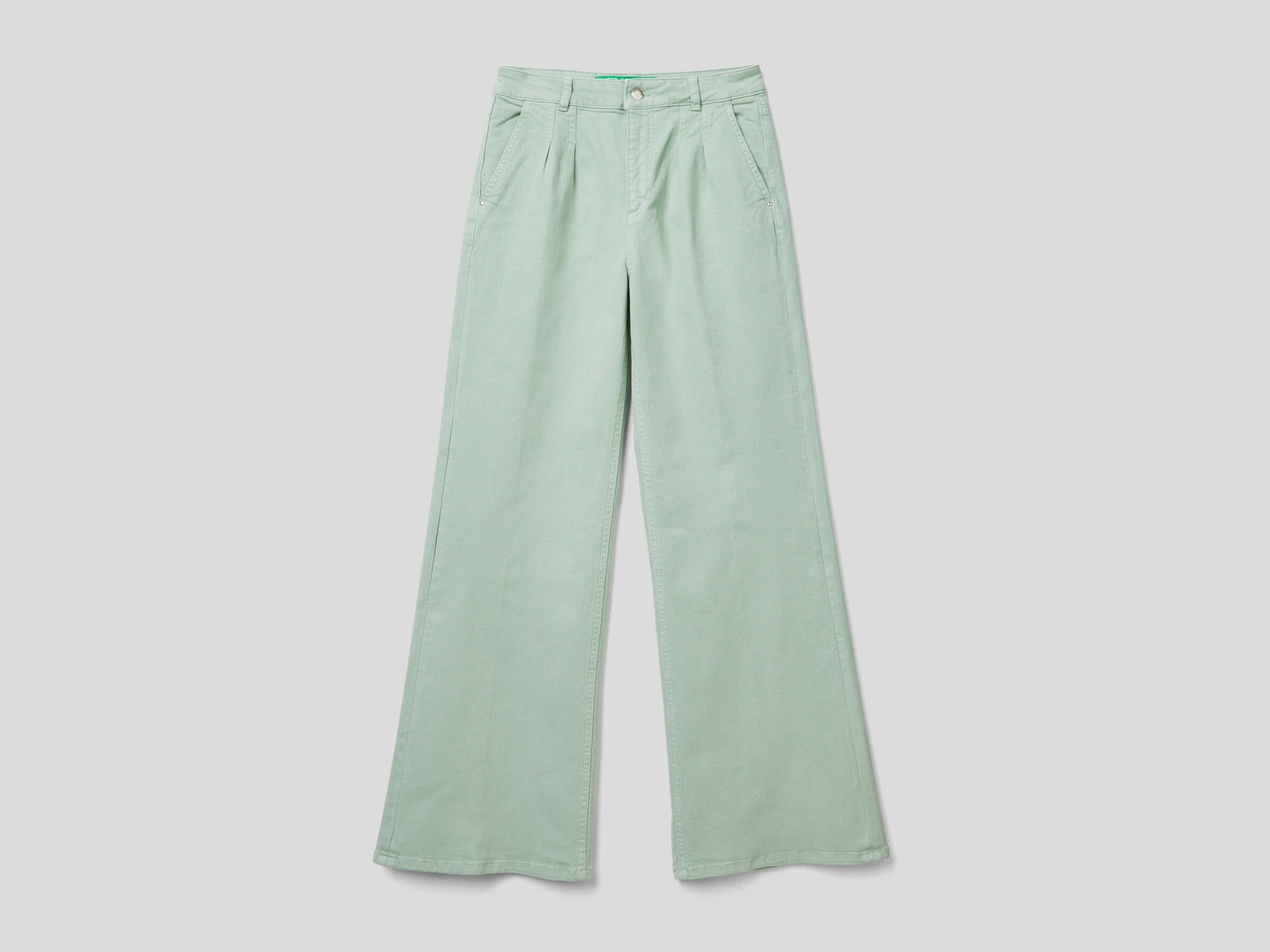 FLARED EASY DENIM WHITE image number 3