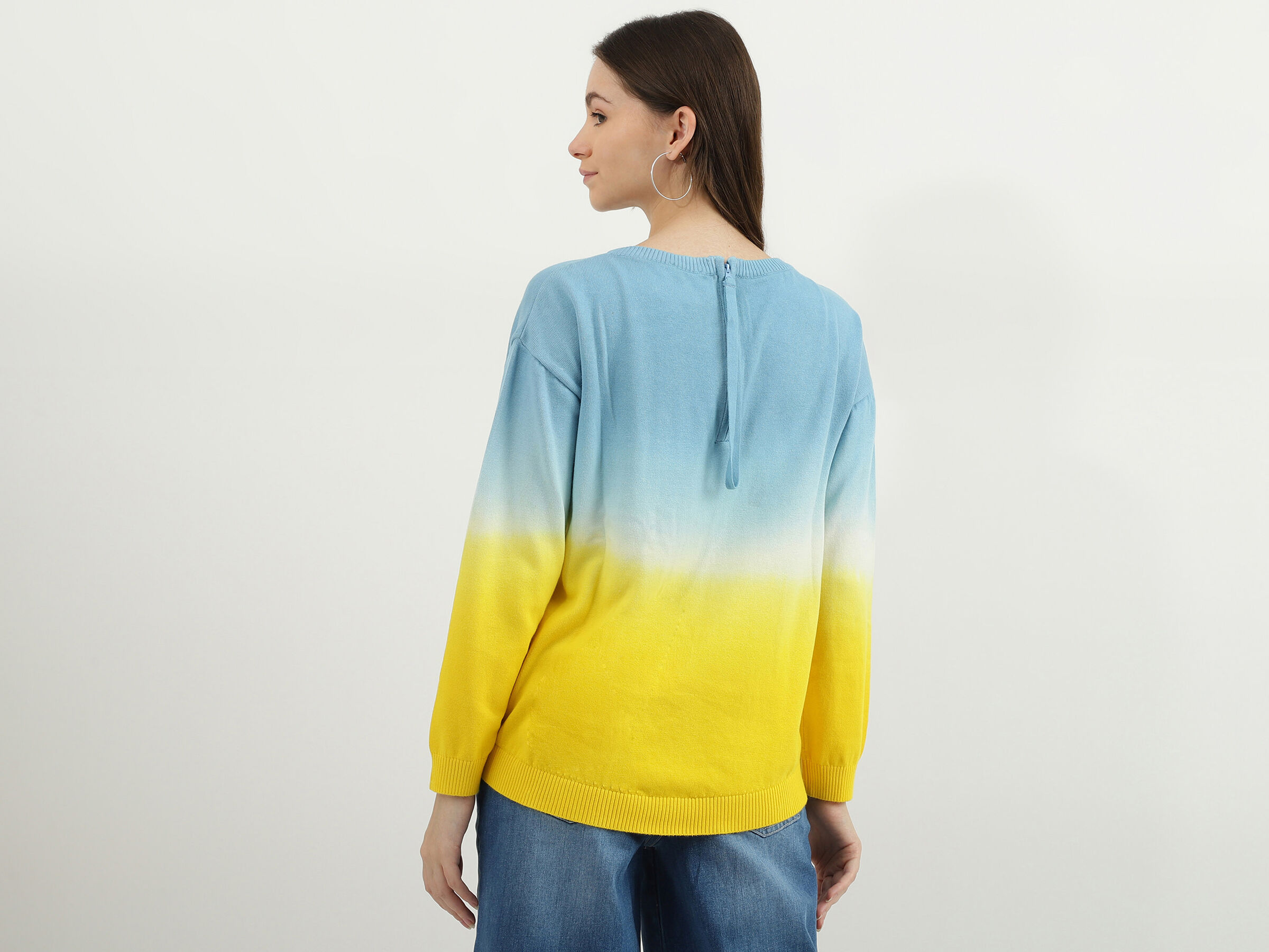 F/SLV&nbsp;SLEEVE OMBRE TRICOT image number 2