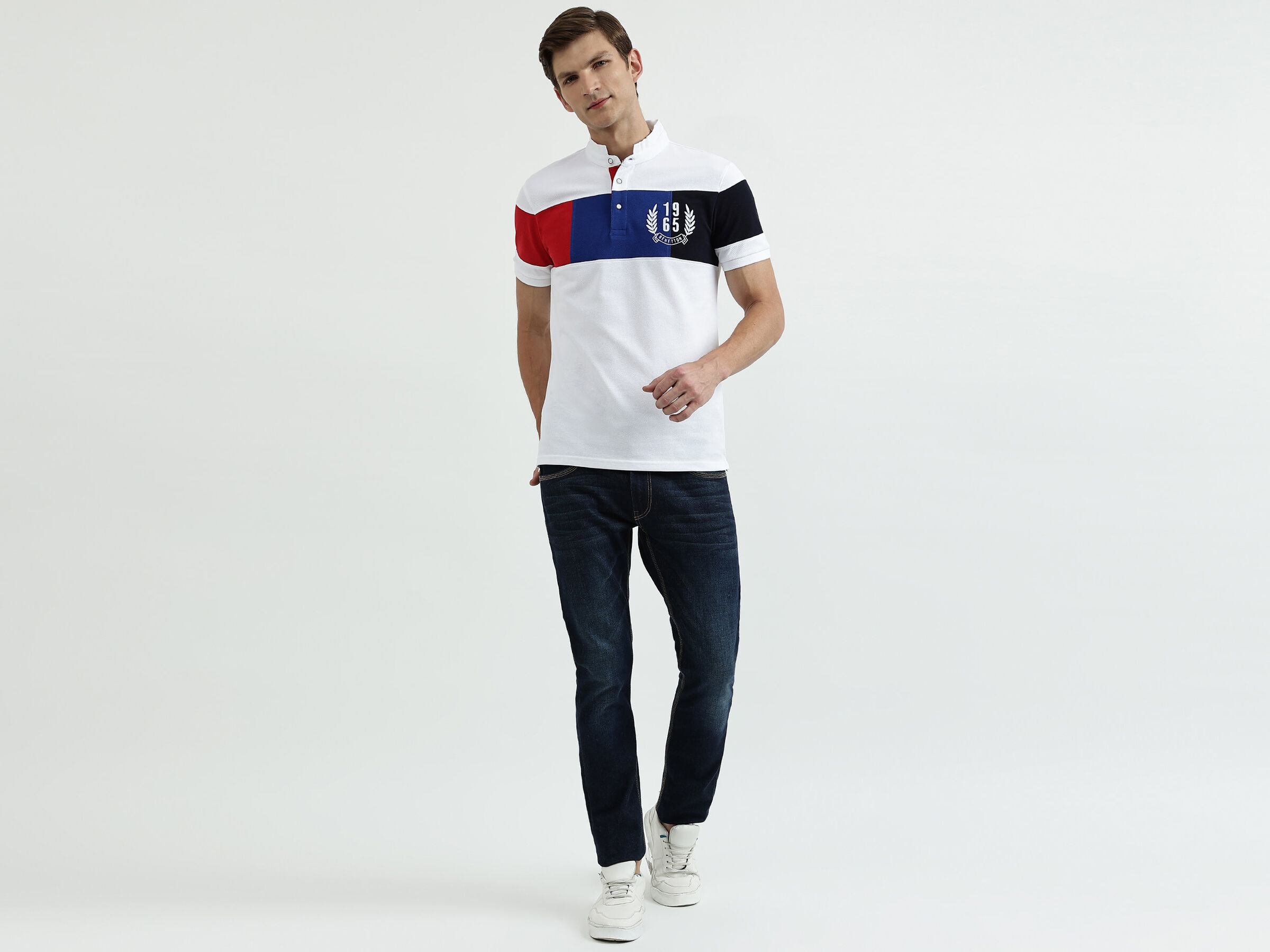 Color Blocked Emblem Polo image number 3