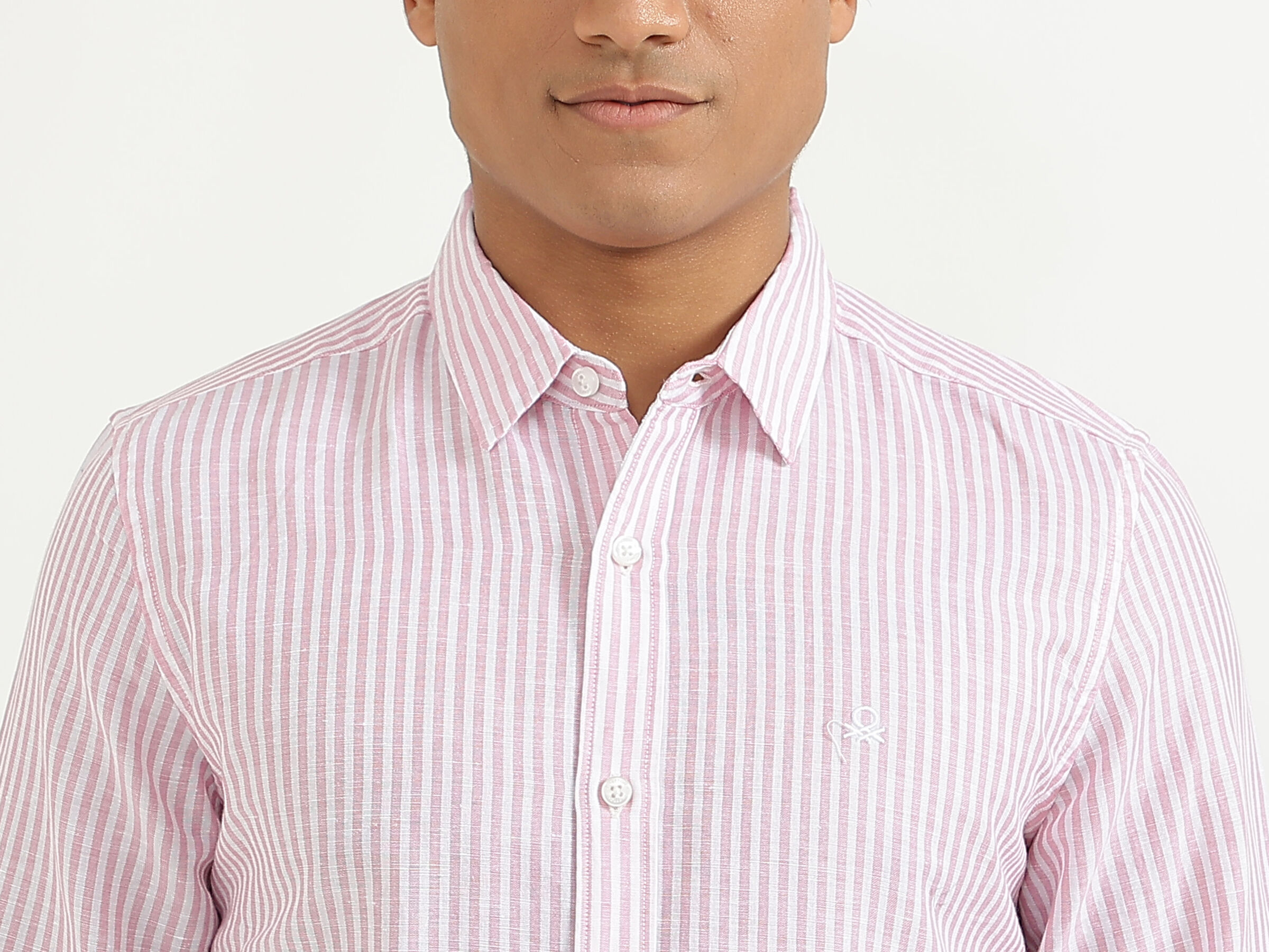 F/S COTTON LINEN STRIPE SHIRT image number 4