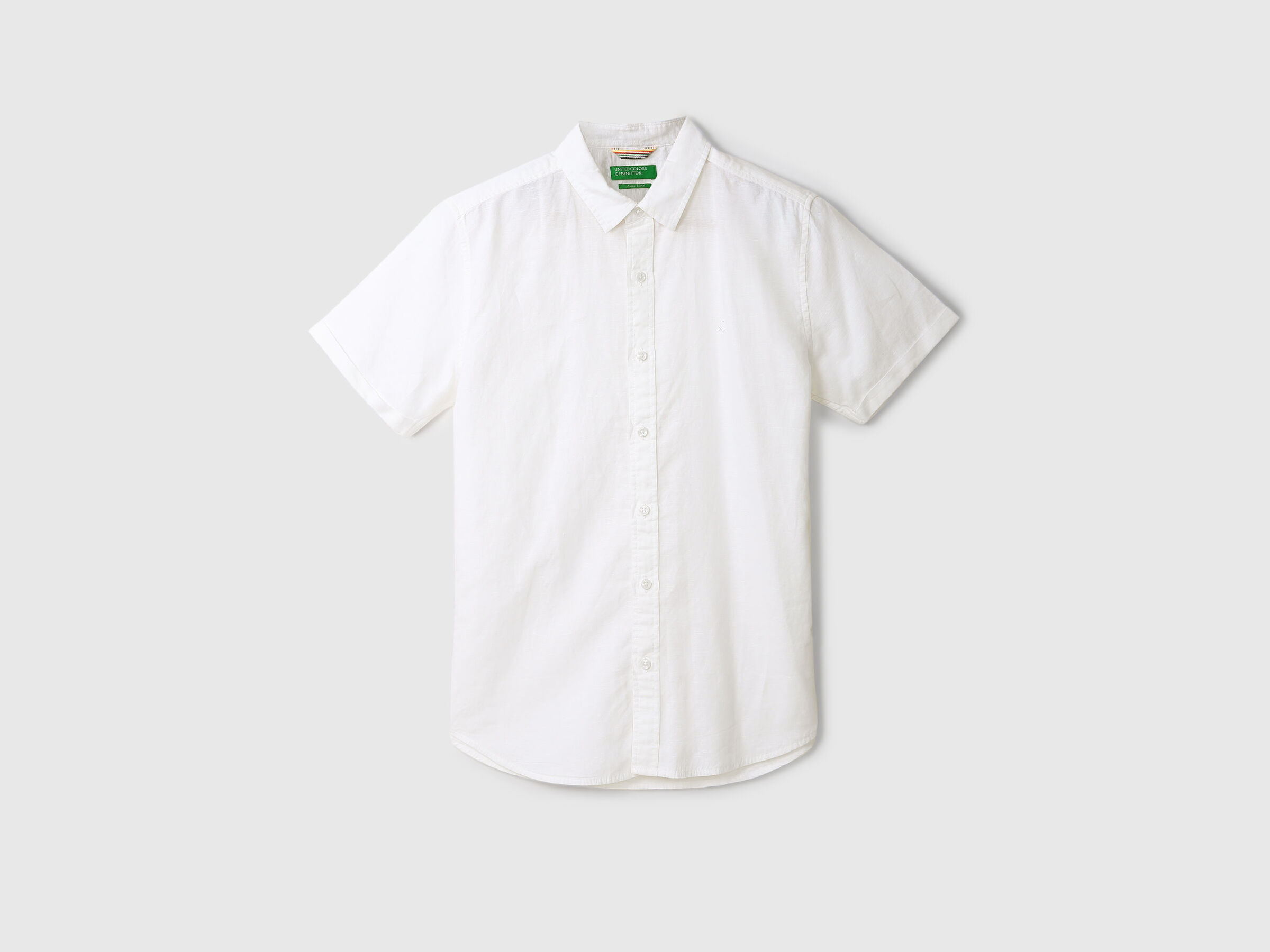 Half Sleeve Linen Regular Collar Shirt image number 6