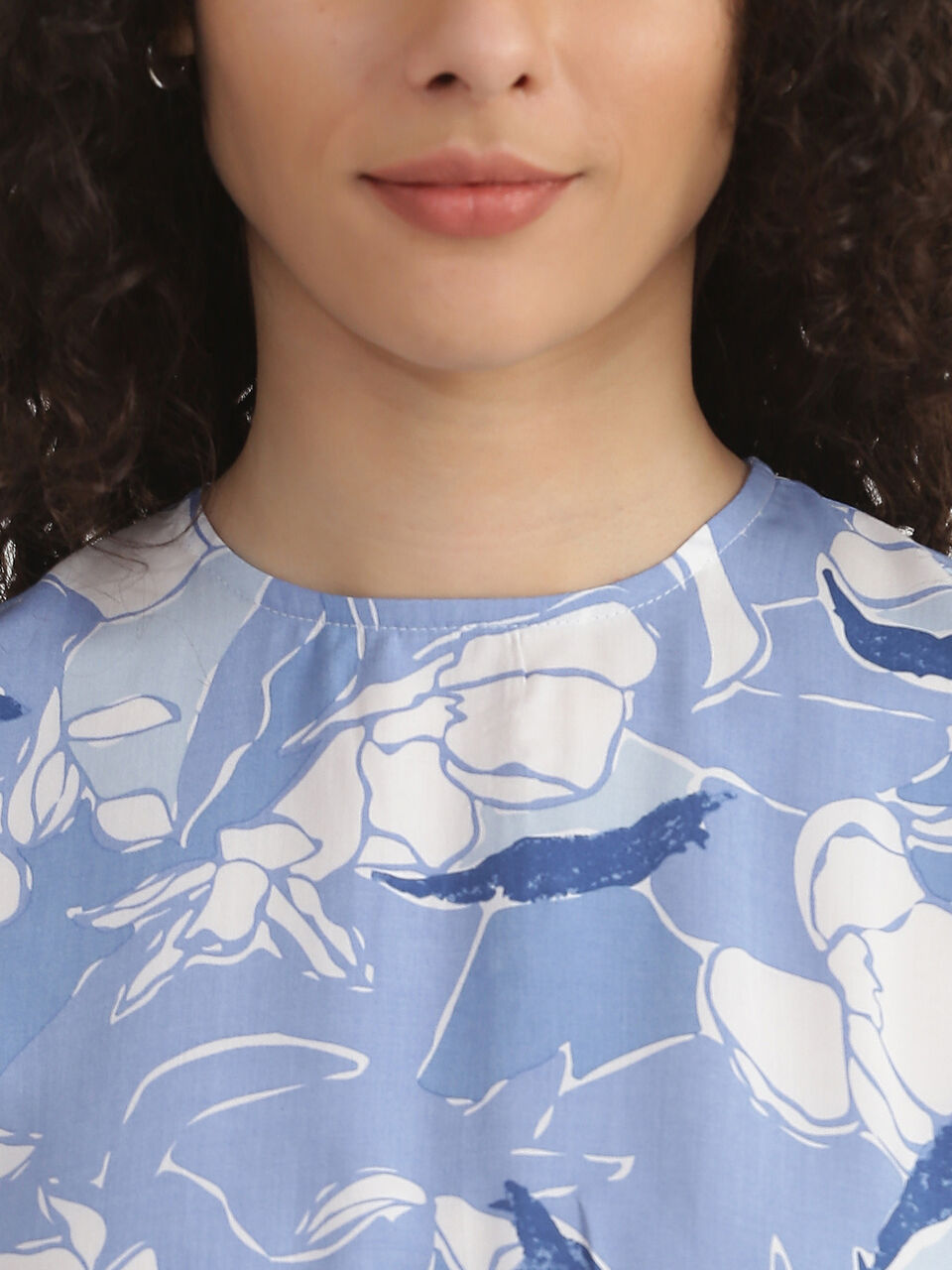 Long Sleeve High Low Peplum Top image number null