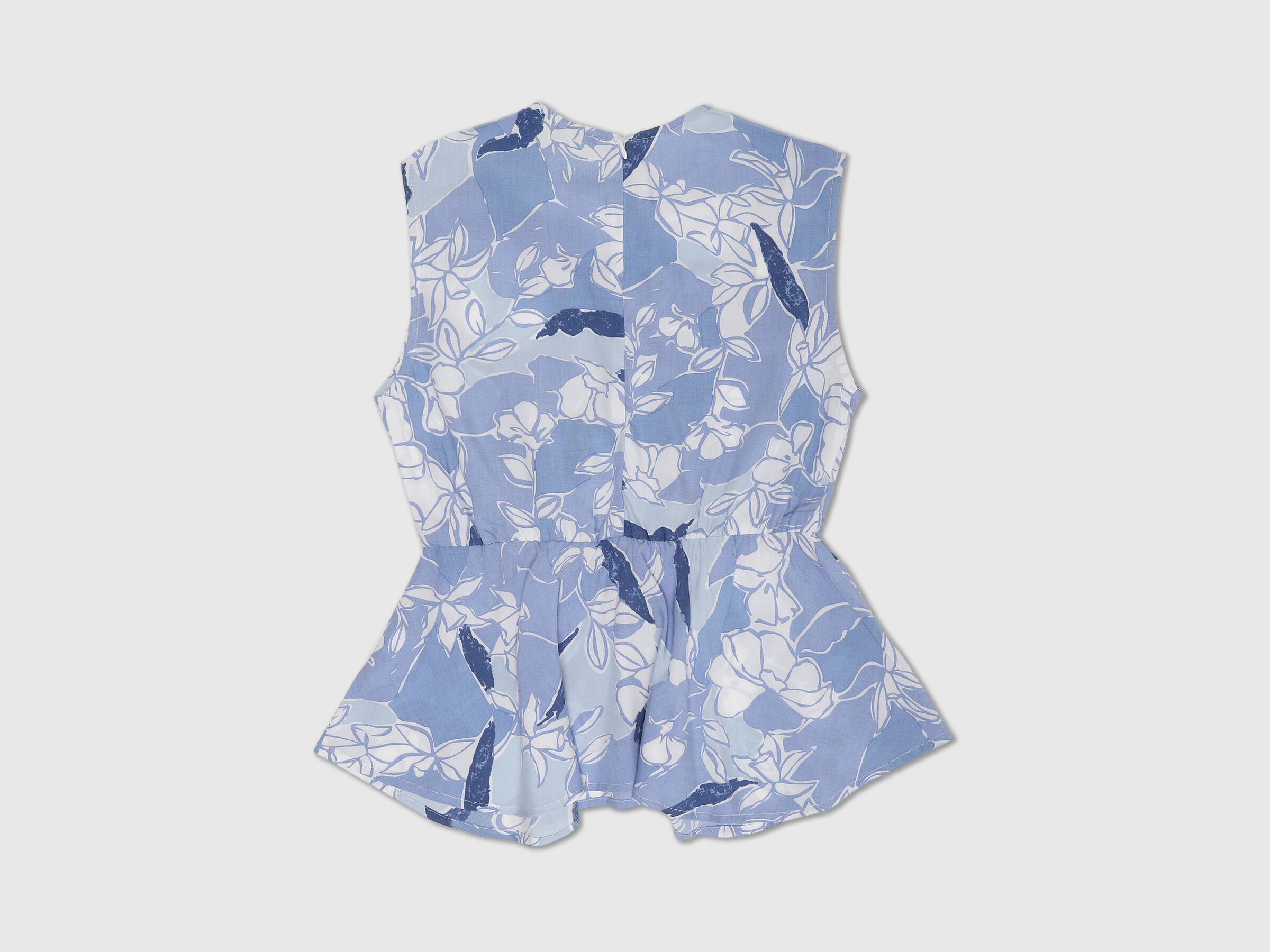 Long Sleeve High Low Peplum Top image number 6
