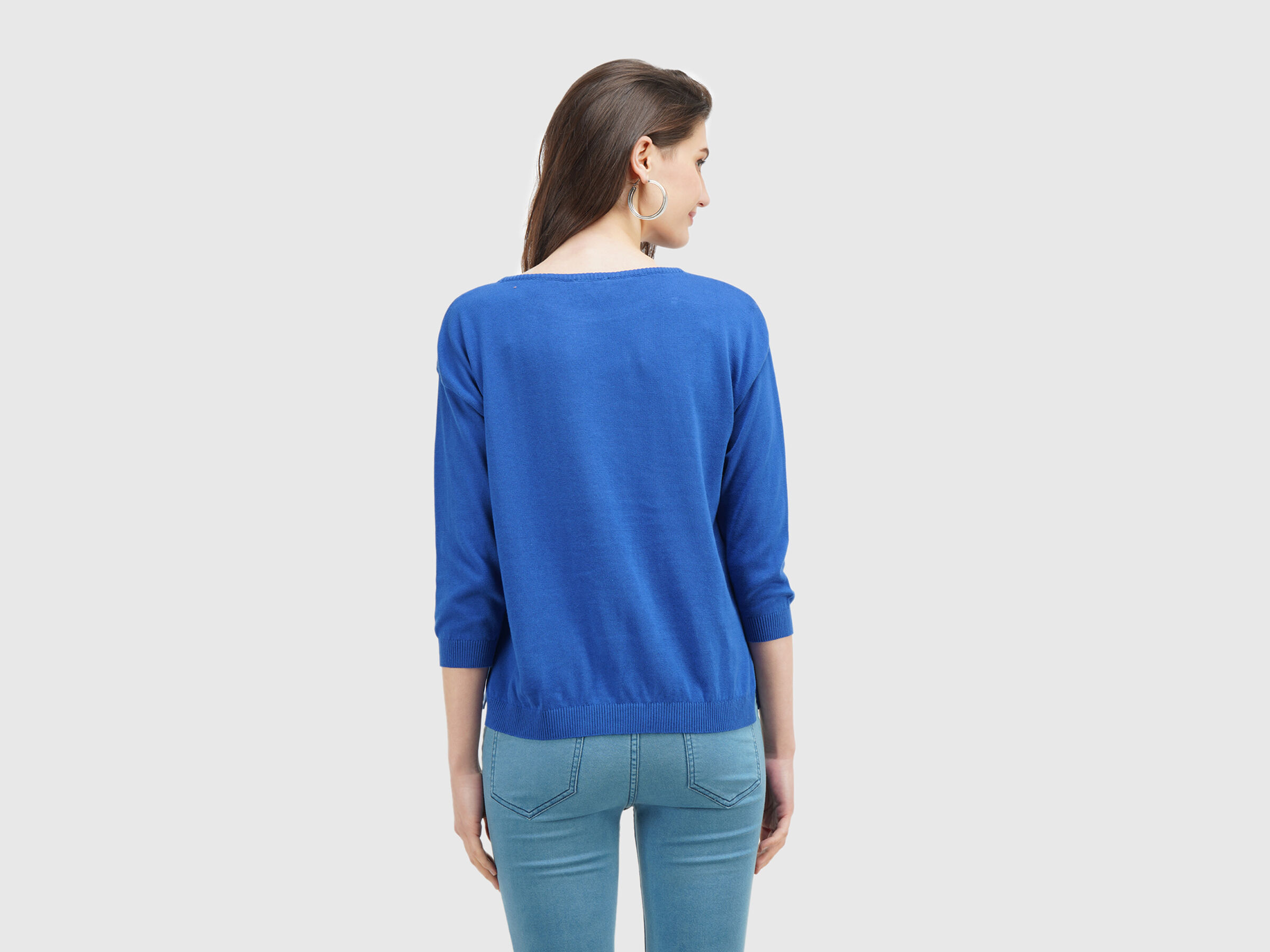 Full Sleeve Ext Loose Tricot Top - Solid image number 2